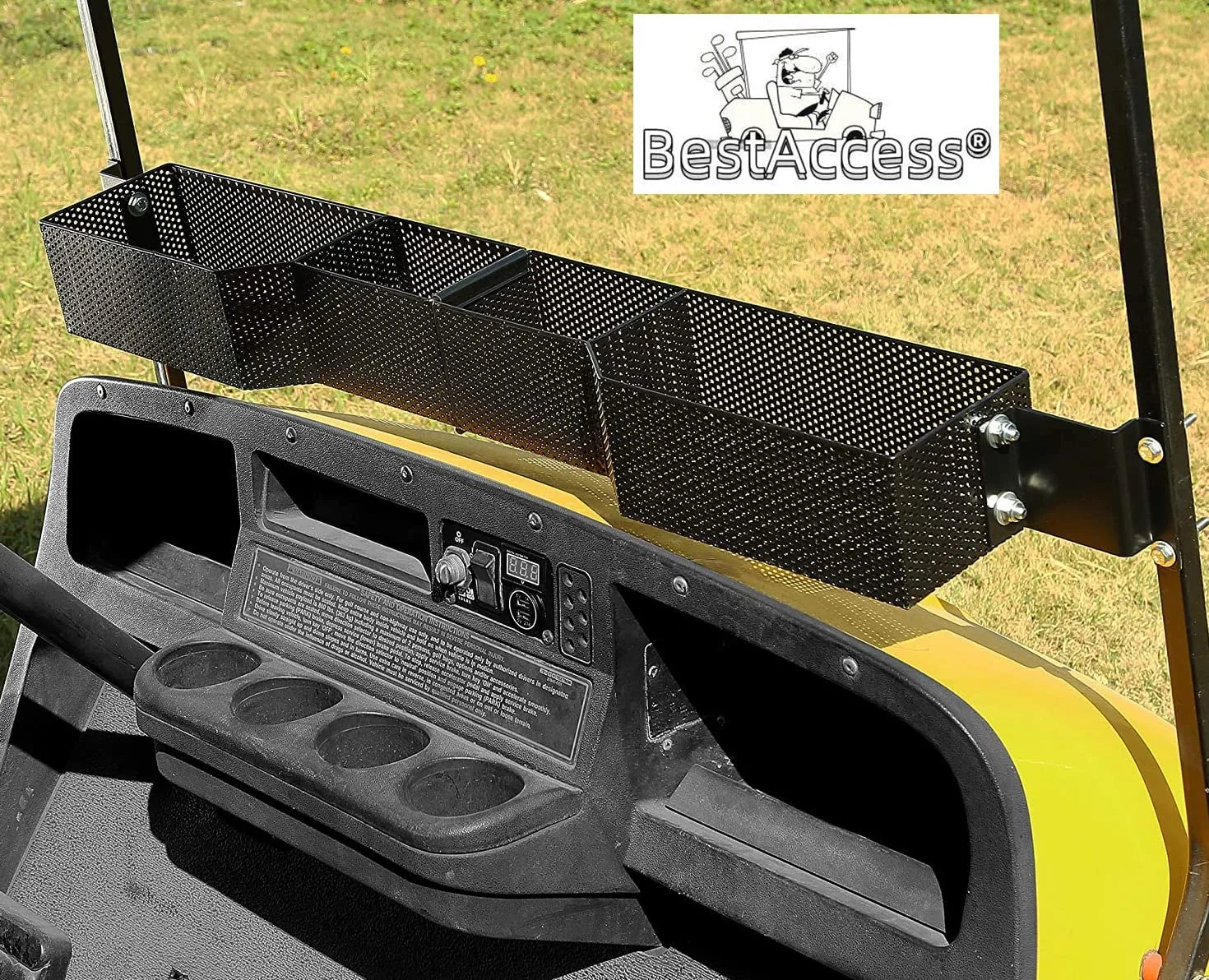 BestAccess Front Dash Storage Basket for E-Z-GO TXT & RXV image 3