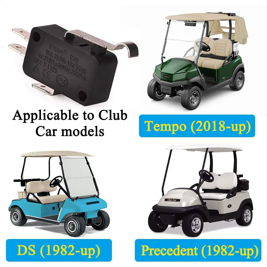 10L0L 4240 3-Prong Micro Switch for Club Car Golf Carts image 3