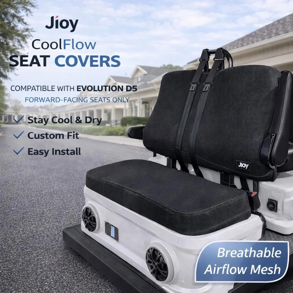 Jioy SC-D5-BK Seat Covers for Evolution D5 Front Seats image 2