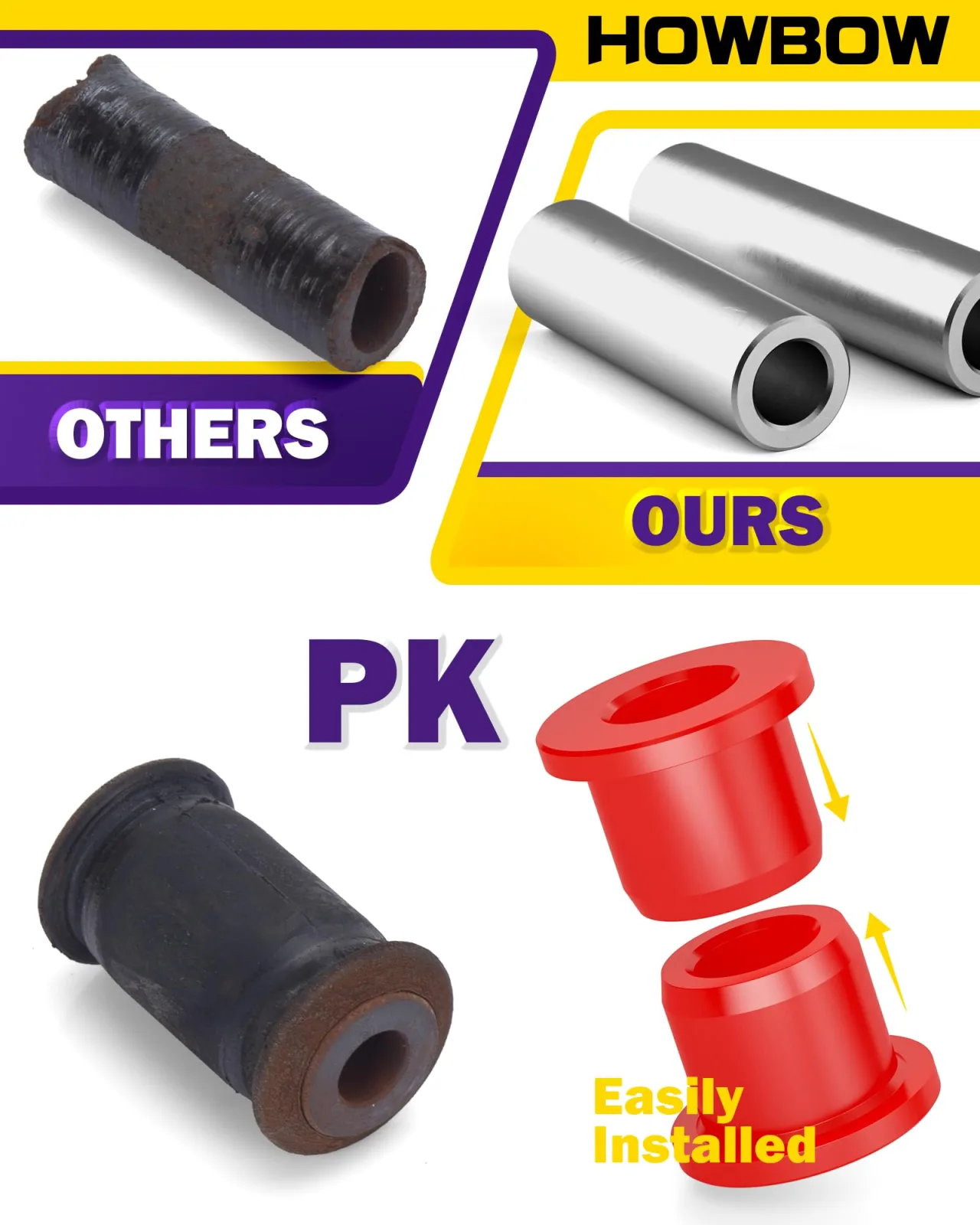 HOWBOW E-Z-GO RXV Front A-Arm Bushing Kit image 4
