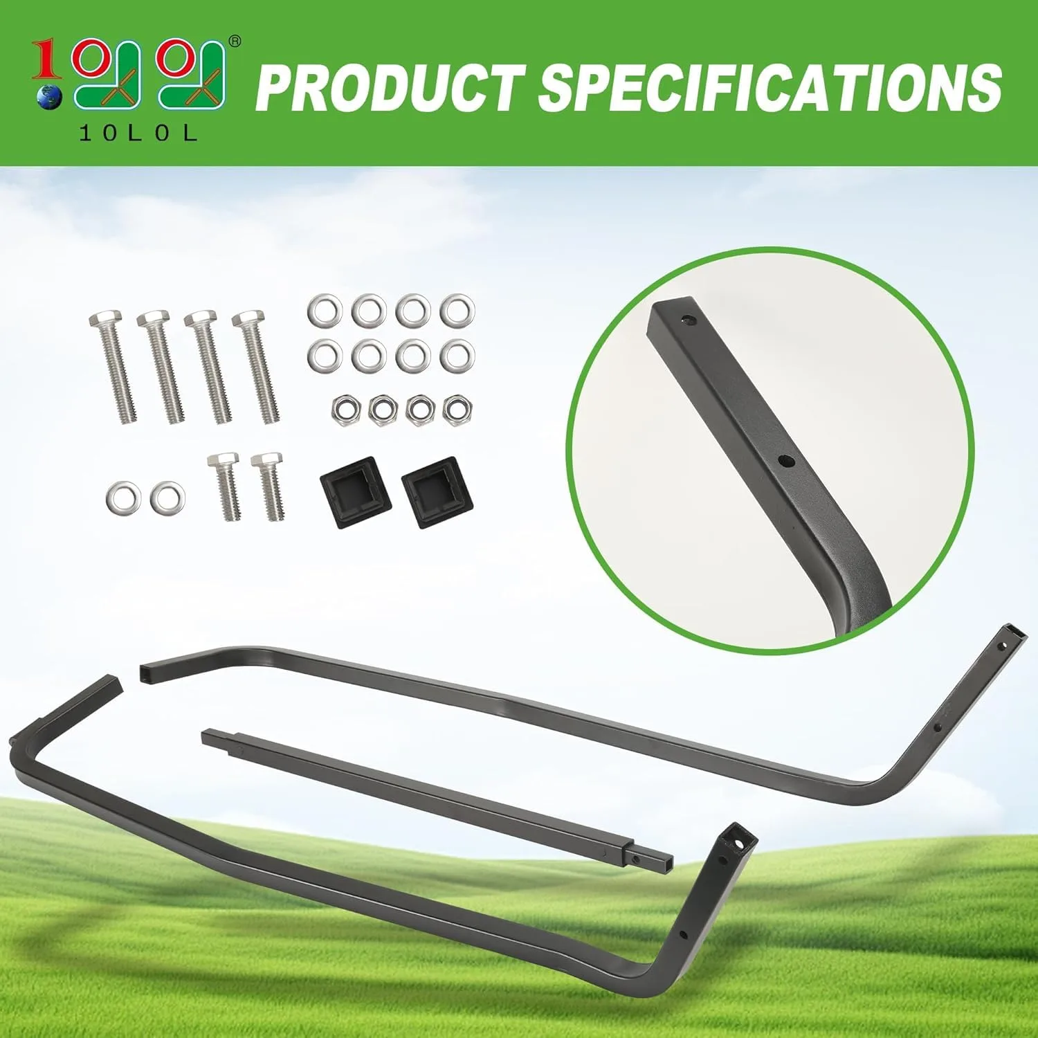 10L0L Front Roof Strut Brackets for Club Car DS image 4