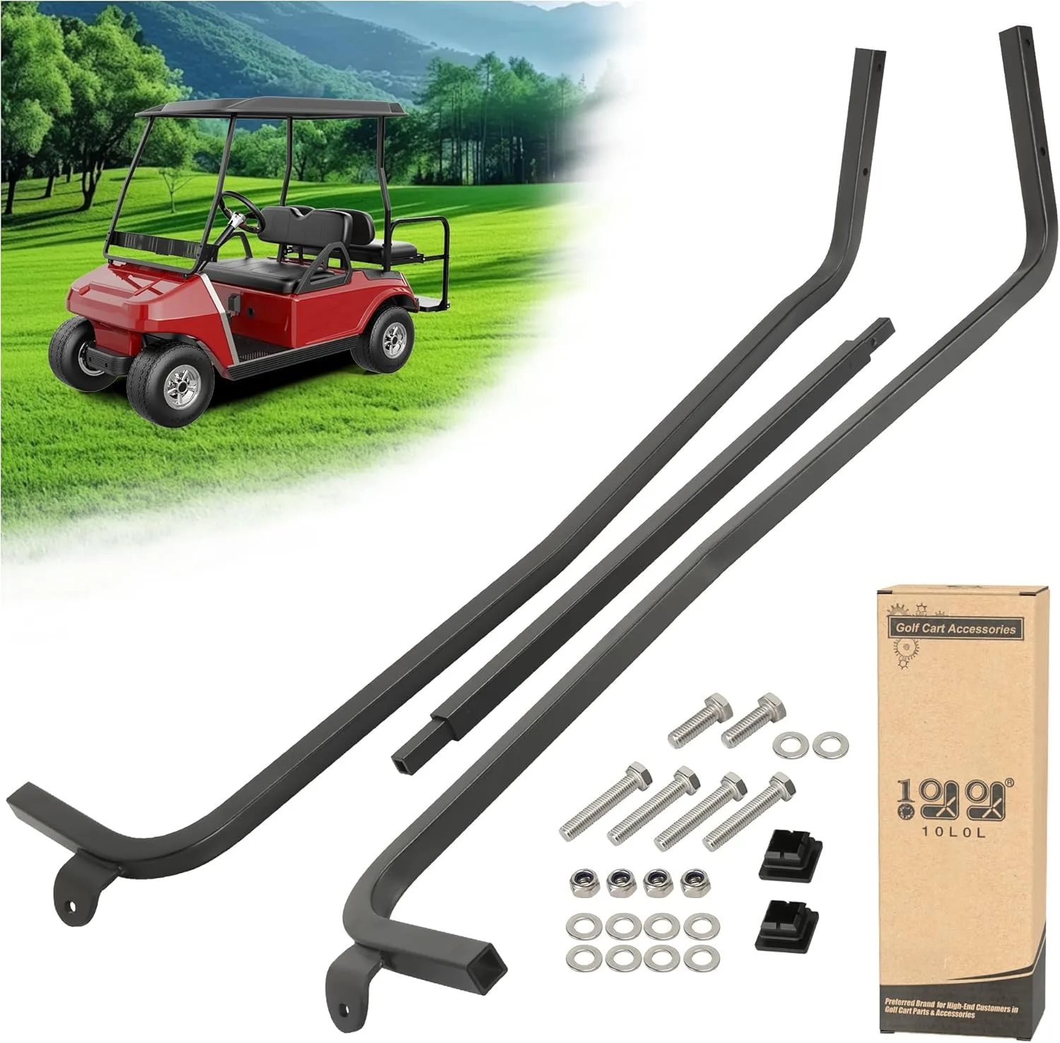 10L0L Front Roof Strut Brackets for Club Car DS