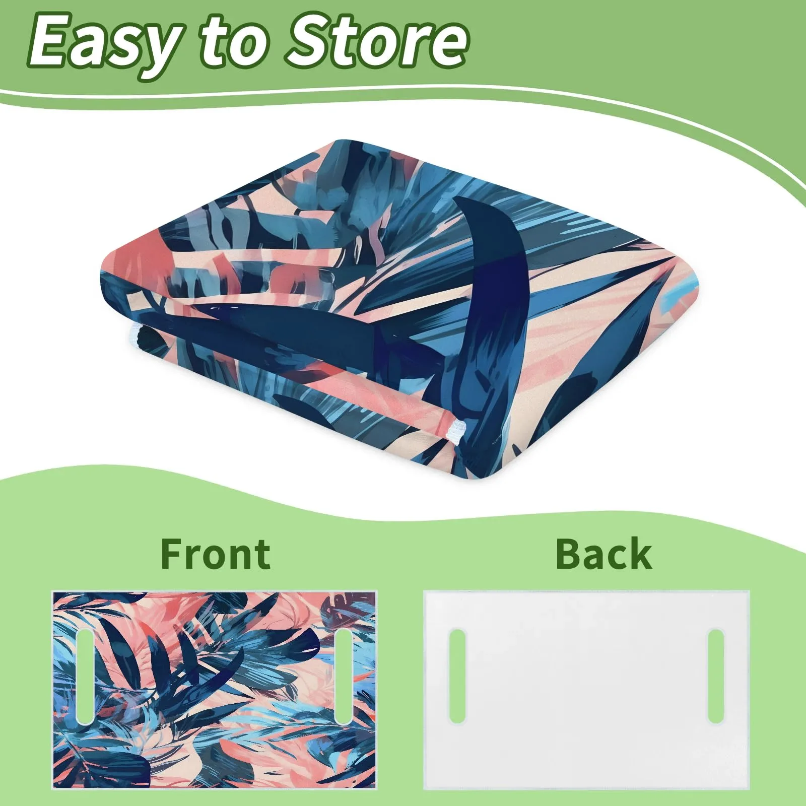 Tiveruda Tropical Leaves Golf Cart Seat Cover 51 x 31 in image 4