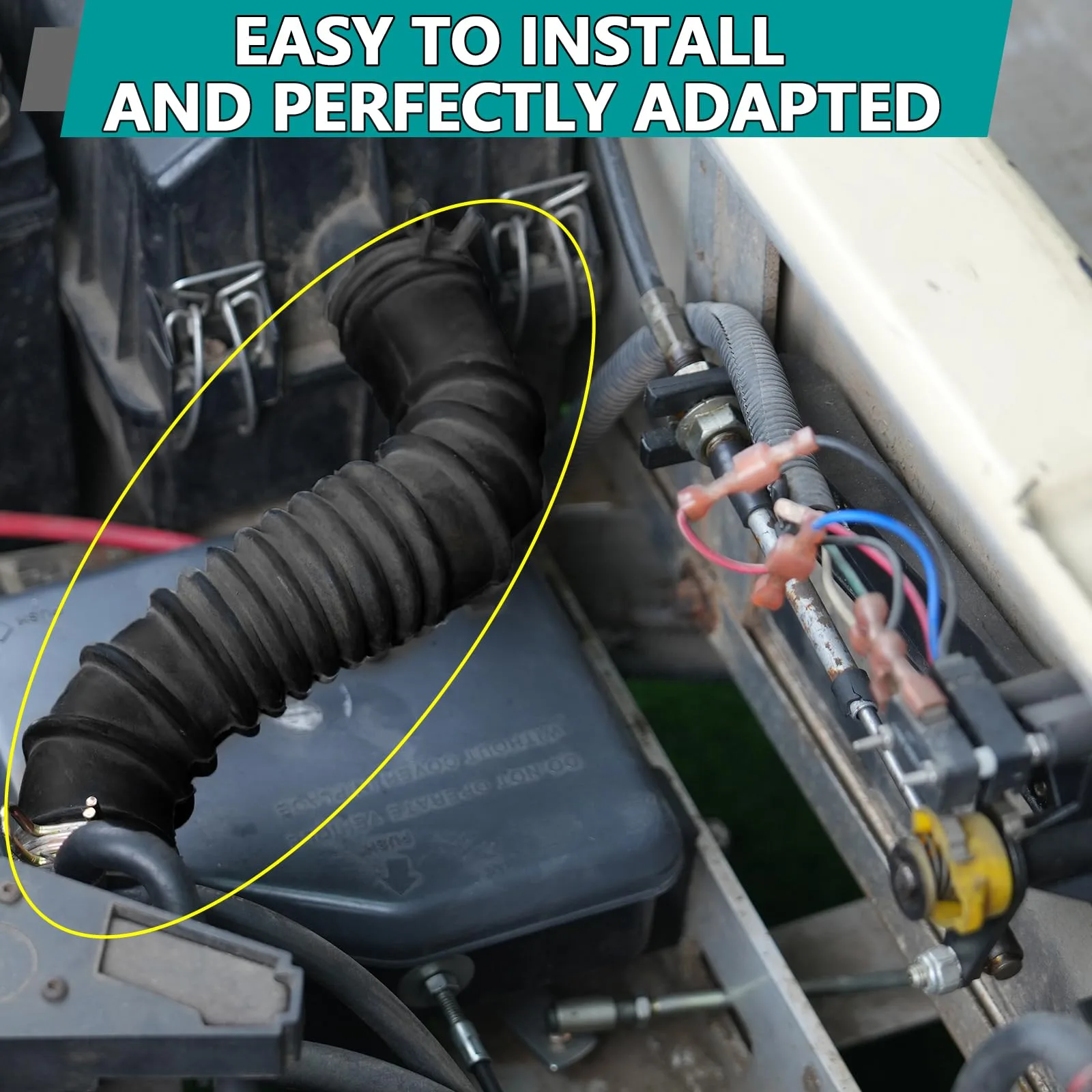 DRIVE UP Air Intake Hose Kit for Club Car DS Gas image 2