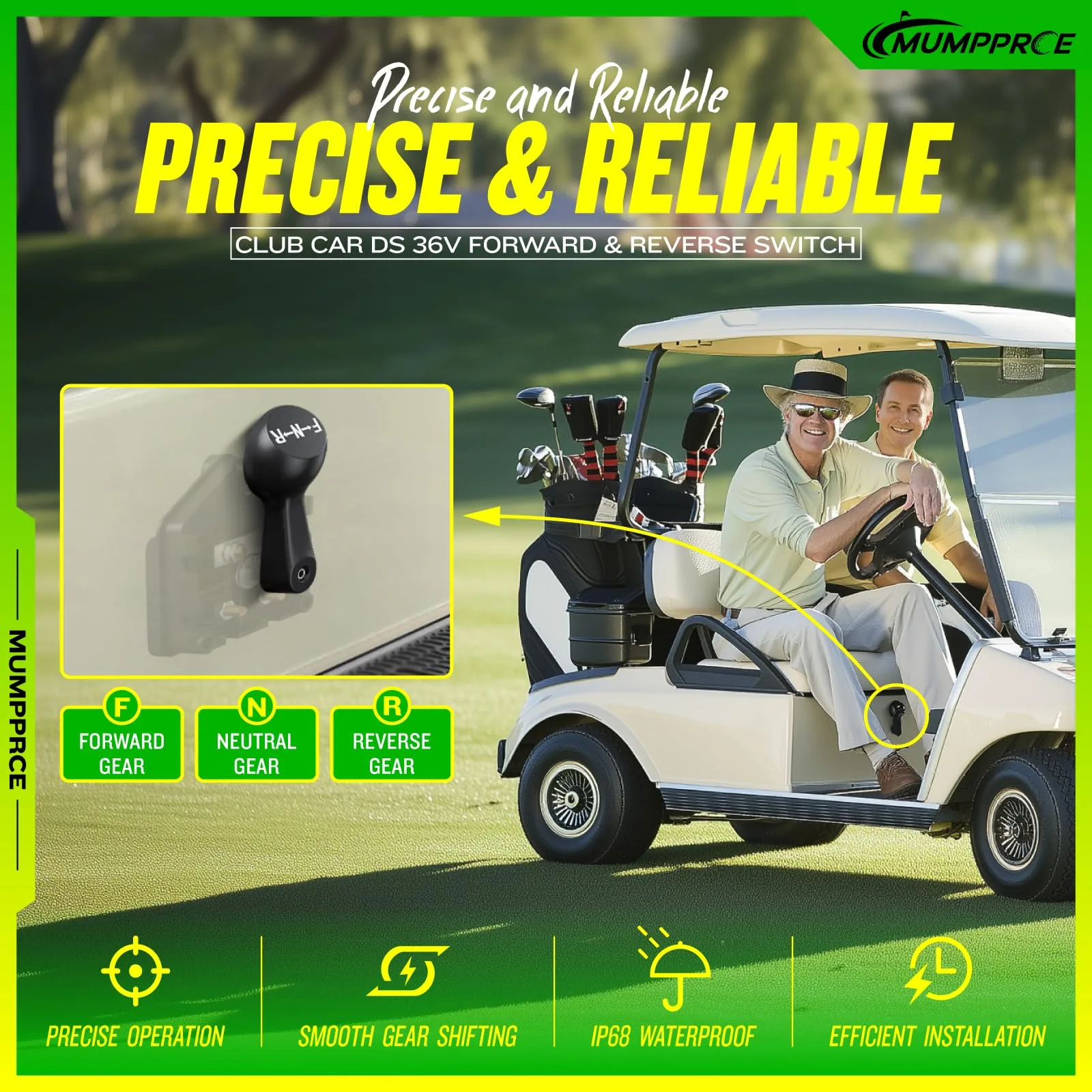 MUMPPRCE 36V Forward/Reverse Switch for Club Car DS image 2