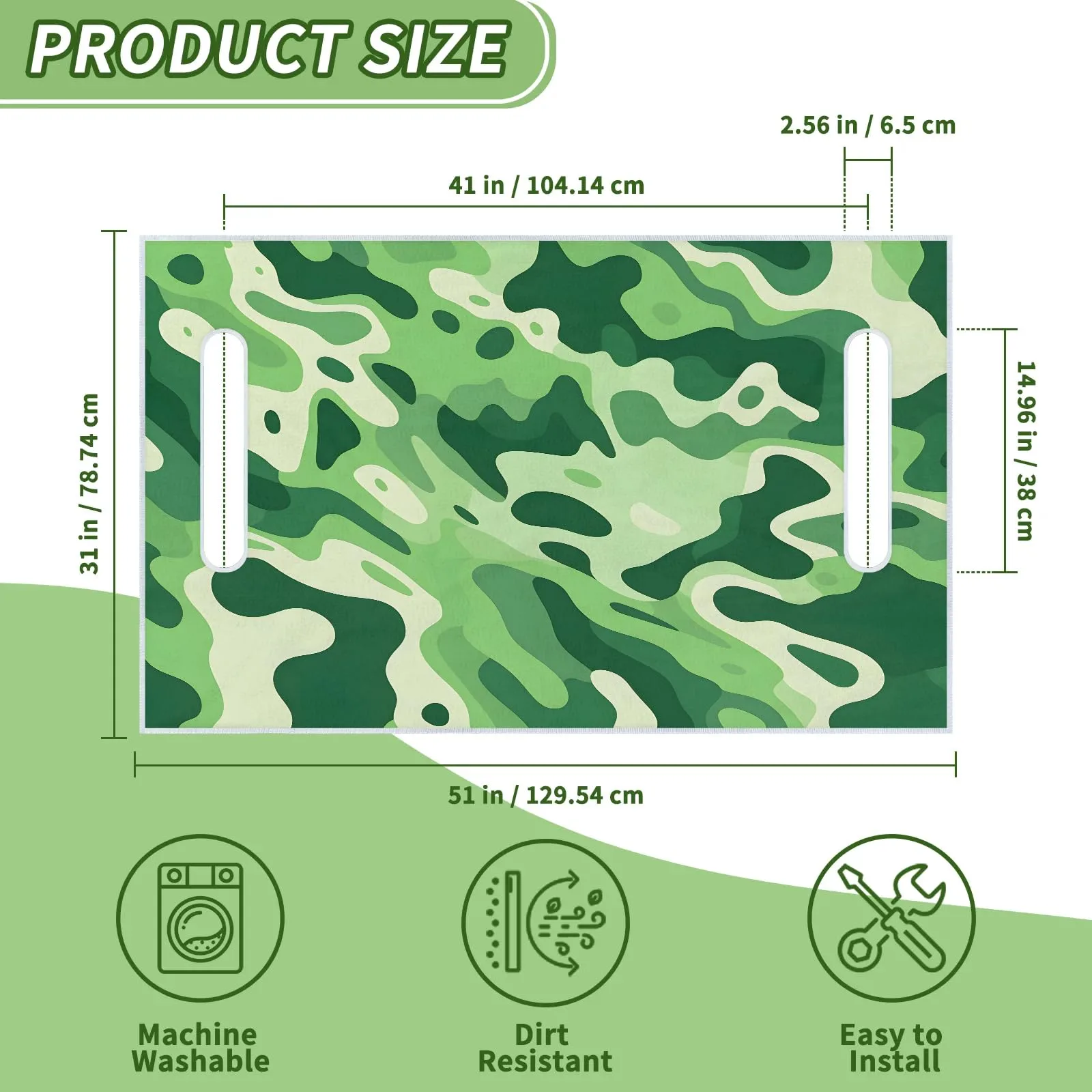 Tiveruda Golf Cart Seat Cover for Double Seats, 51 x 31 in image 2