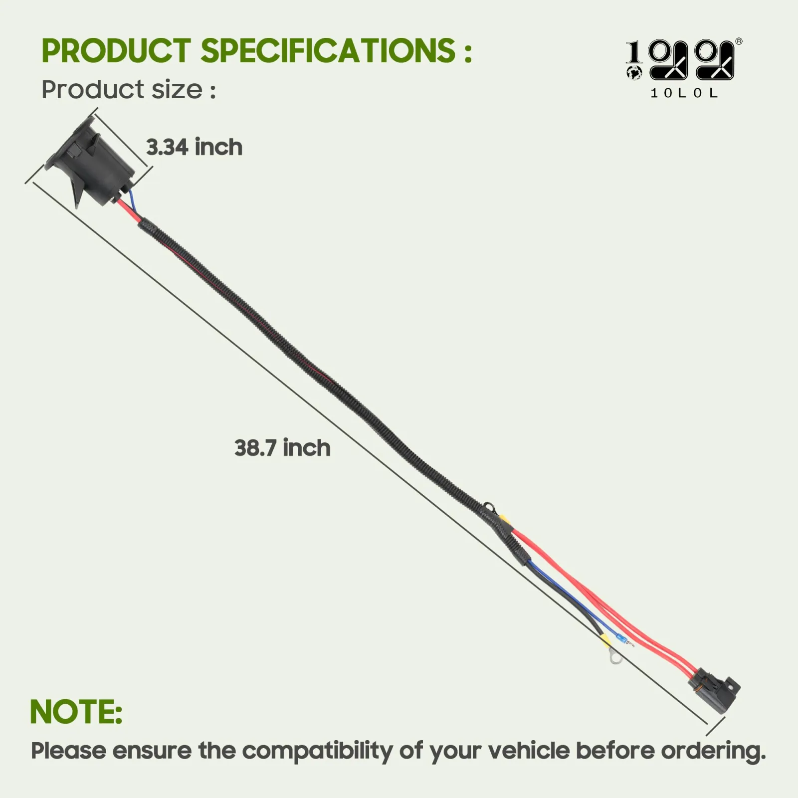10L0L 48V Charging Receptacle for Club Car Precedent & Tempo image 3