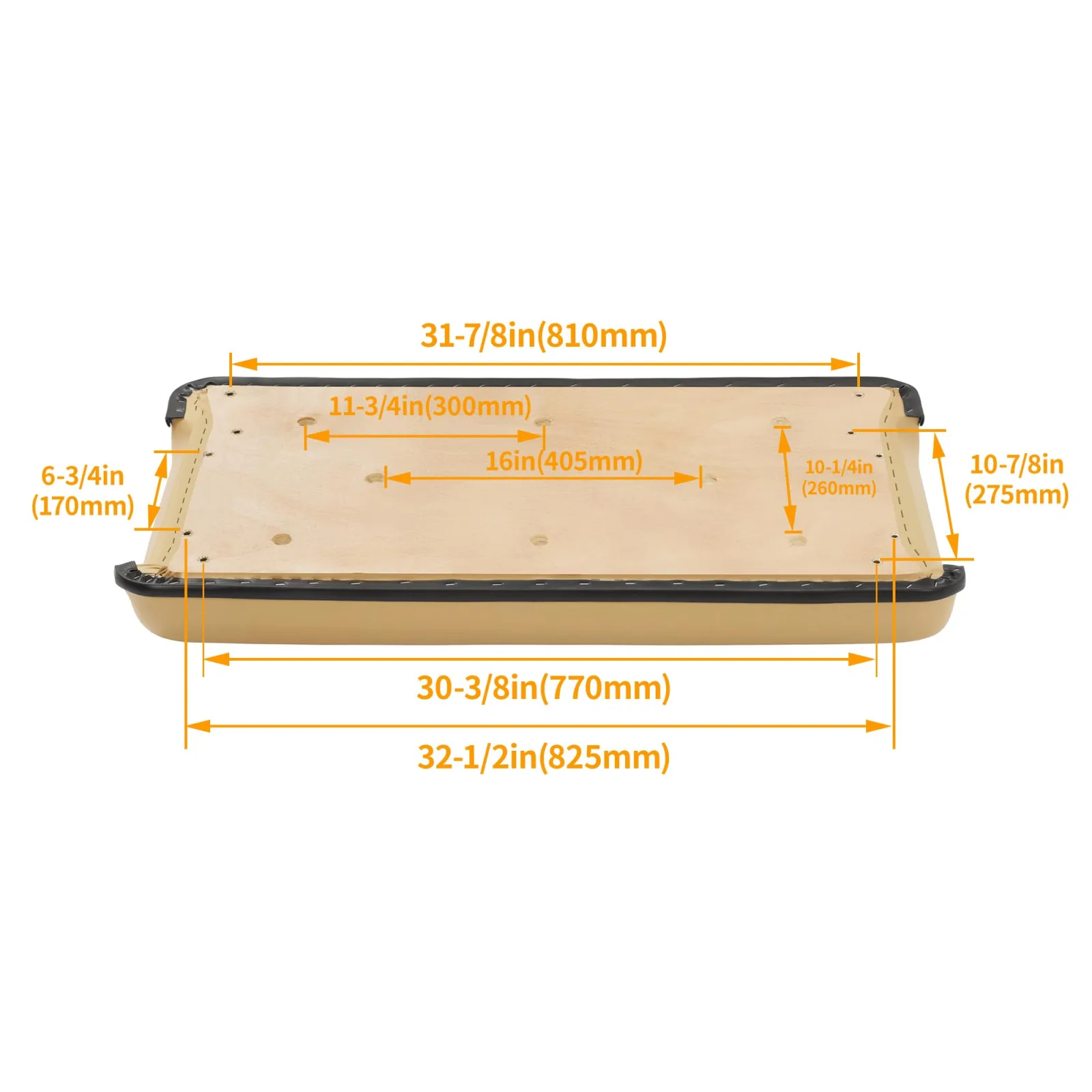 ECOTRIC Tan Front Seat Cushion for Club Car DS image 3