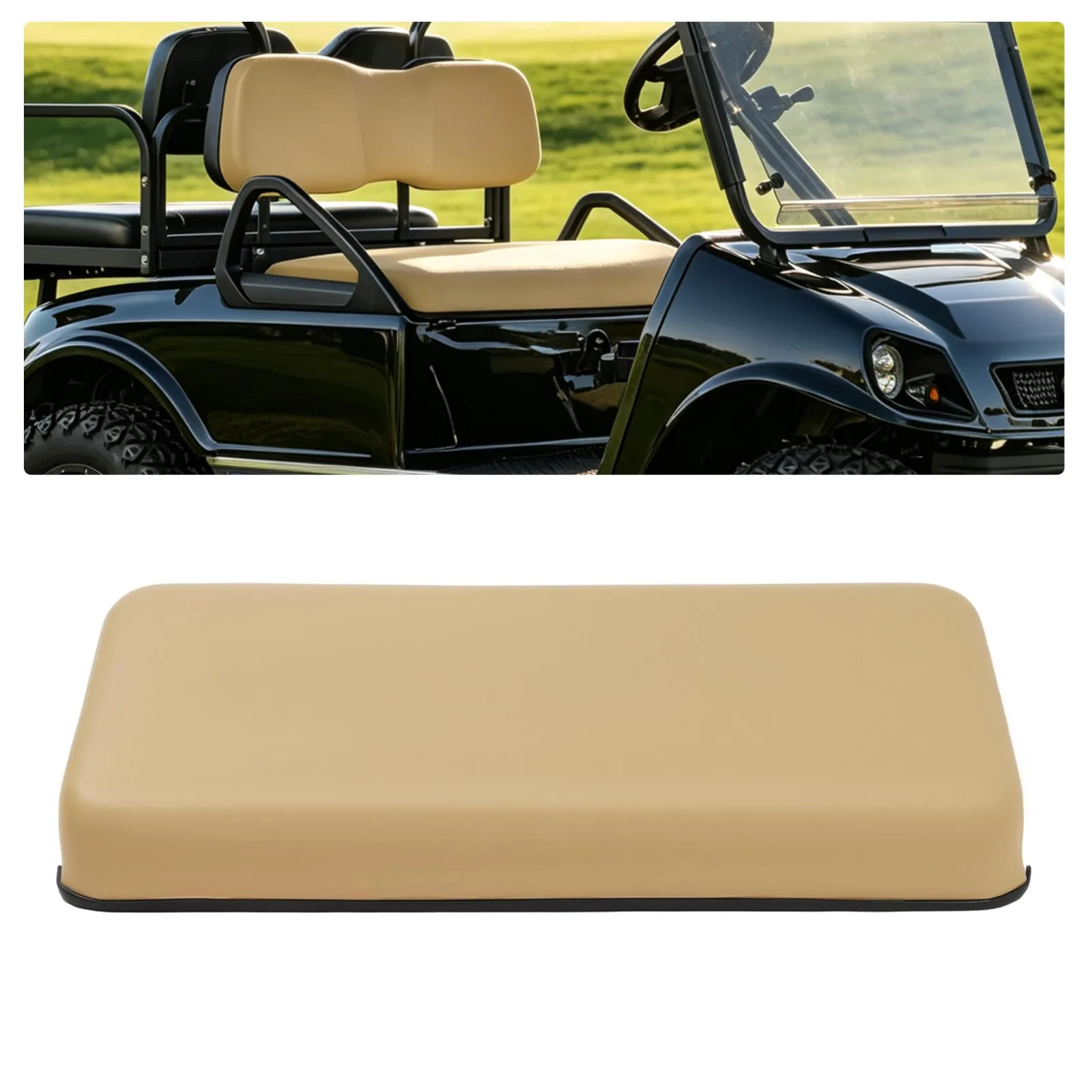 ECOTRIC Tan Front Seat Cushion for Club Car DS