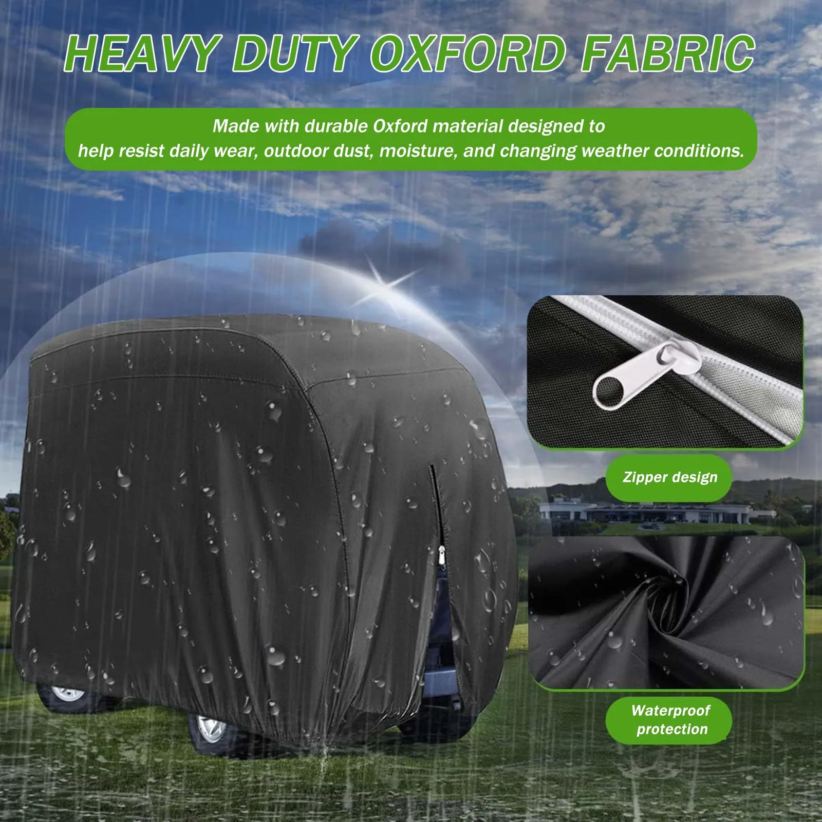 AKFNCZV Golf Cart Cover for Melex N.30 Passenger 8 image 2