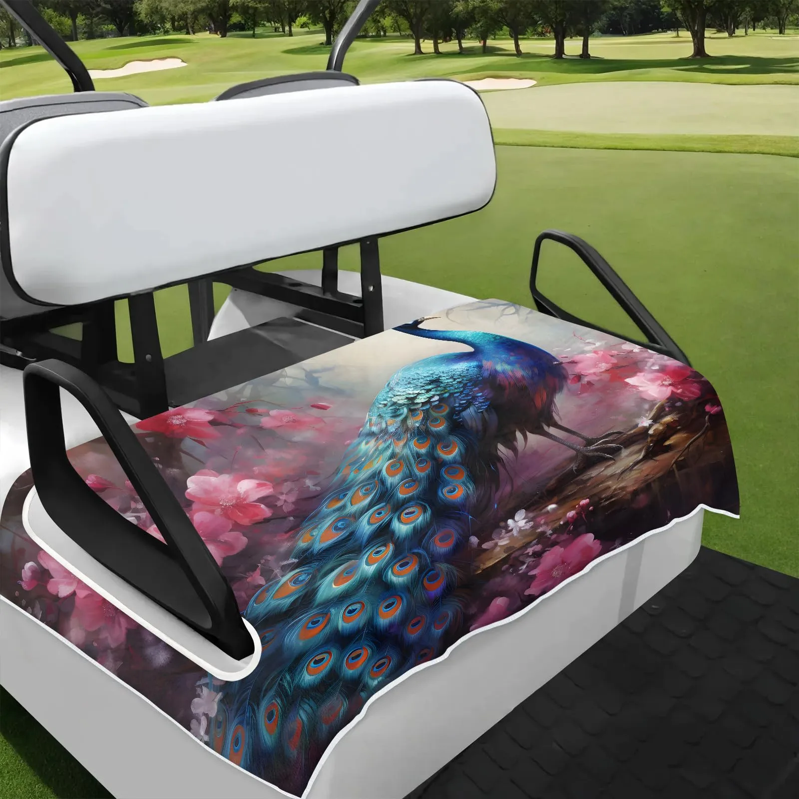 Tiveruda Golf Cart Seat Cover for Double Seats, 51 x 31