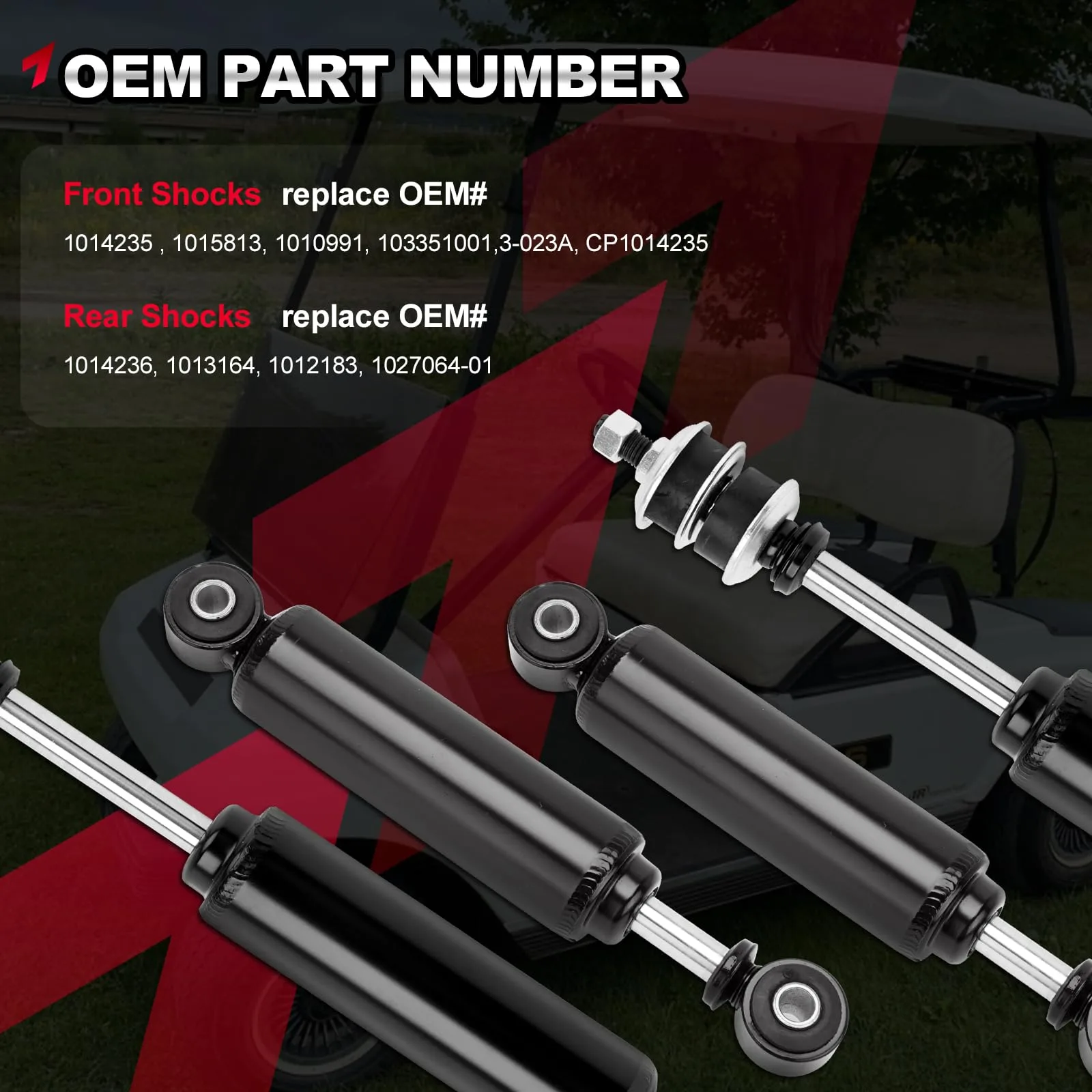 TEMSONE Club Car DS & Precedent Shock Absorber Set image 3