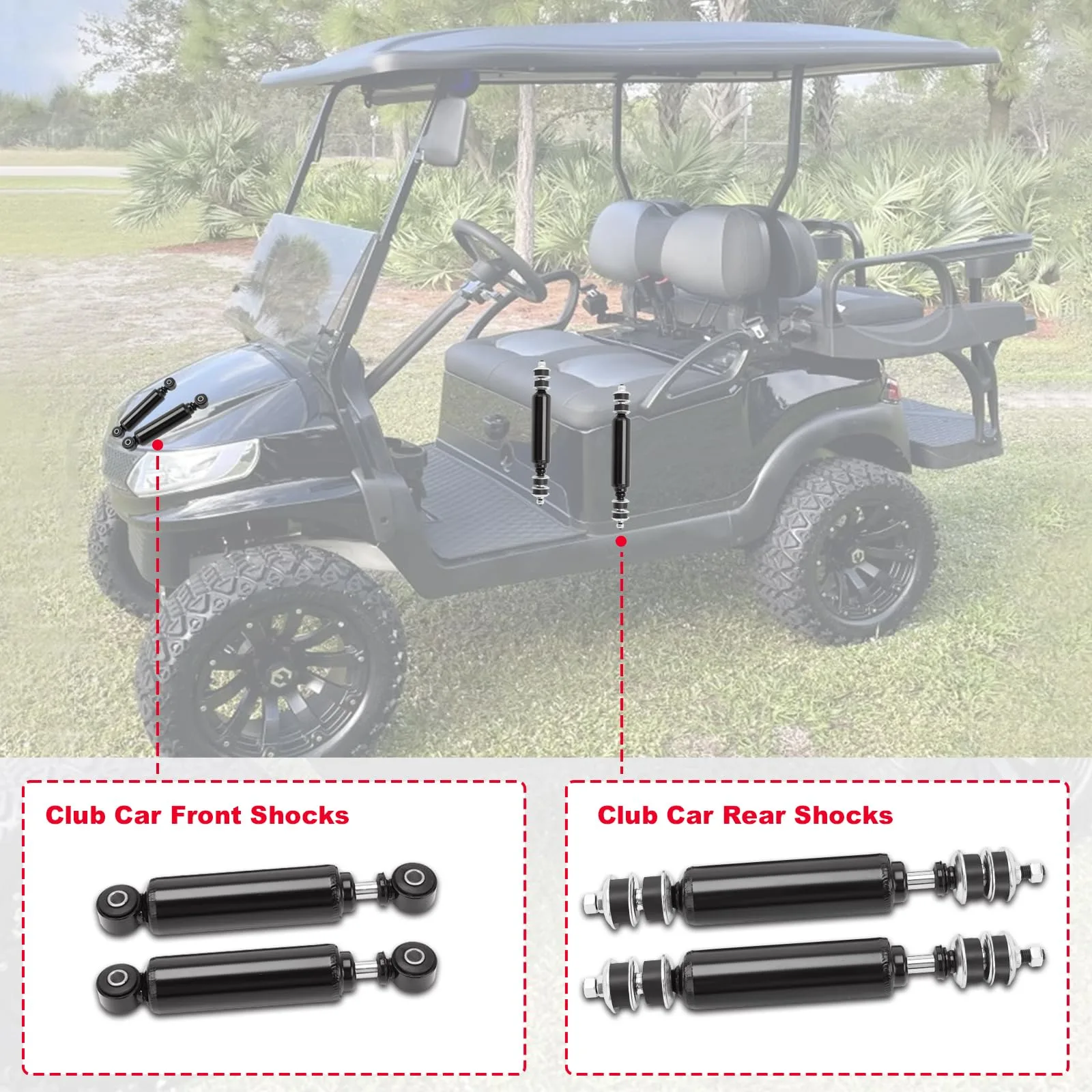 TEMSONE Club Car DS & Precedent Shock Absorber Set image 4