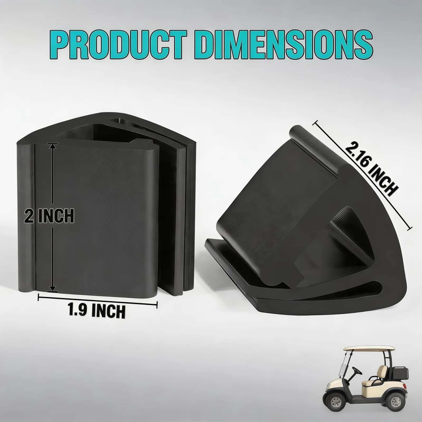 GENOUR Golf Cart Windshield Clips for 1-Inch Tube Frames image 4