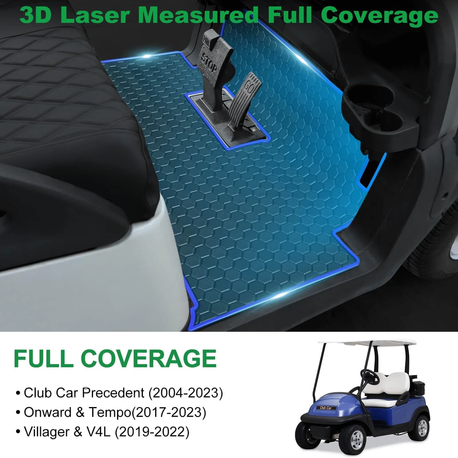 LEAPGOMAX Floor Mat for Club Car Precedent and Onward image 2
