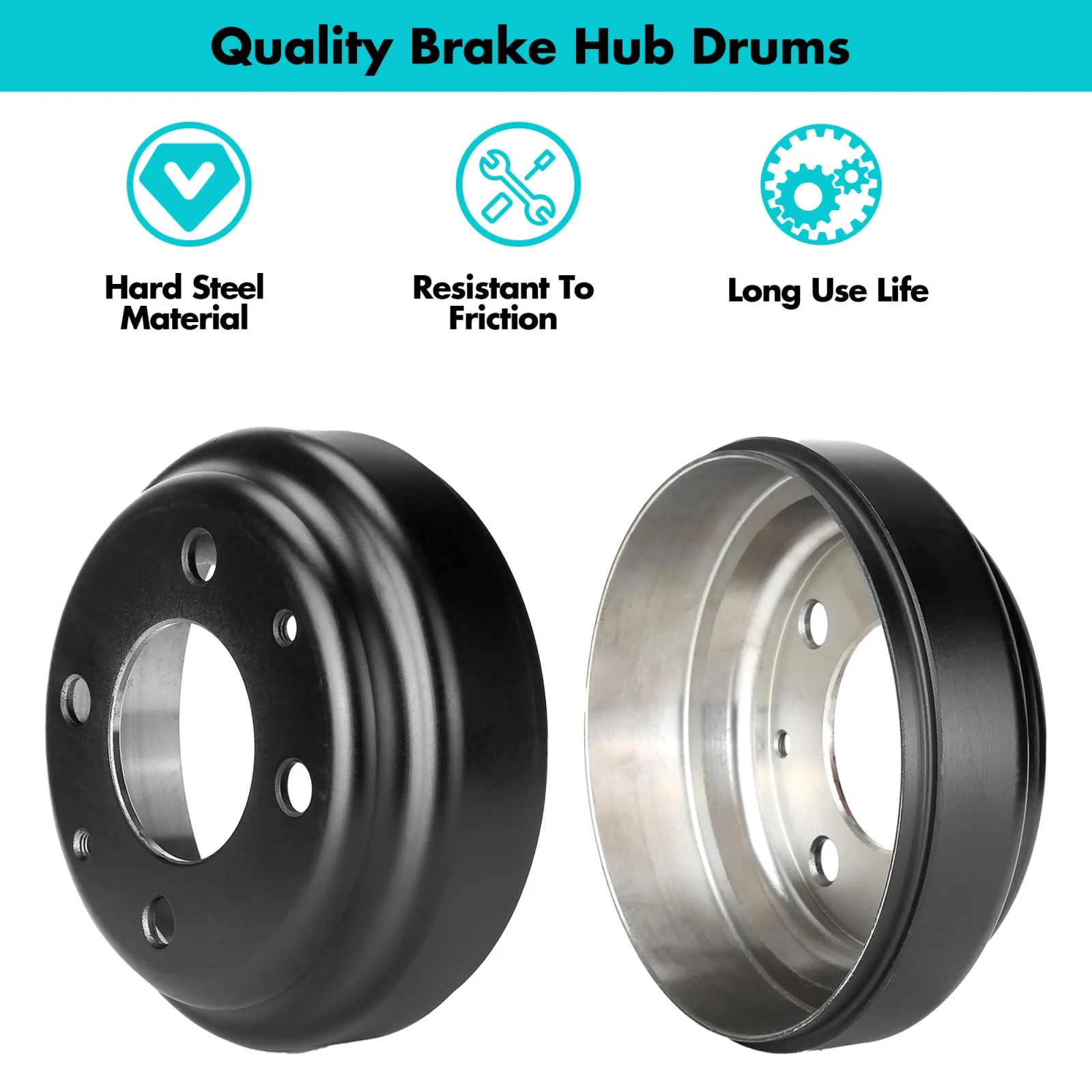 10L0L Brake Drums for Yamaha and Club Car Golf Carts image 4