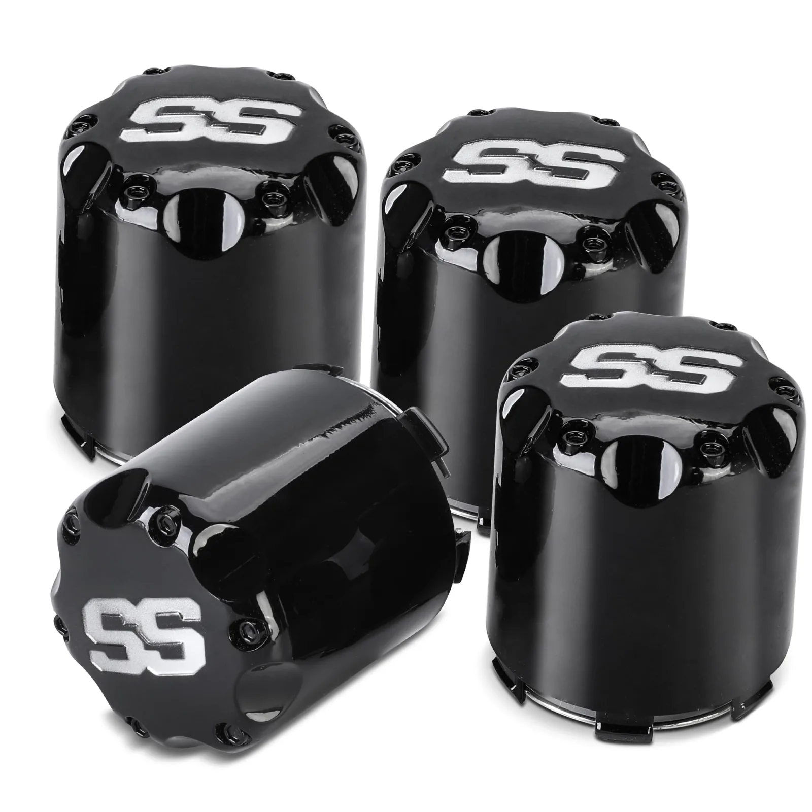 Mixopoly Golf Cart Wheel Center Hub Caps for Alloy Wheels