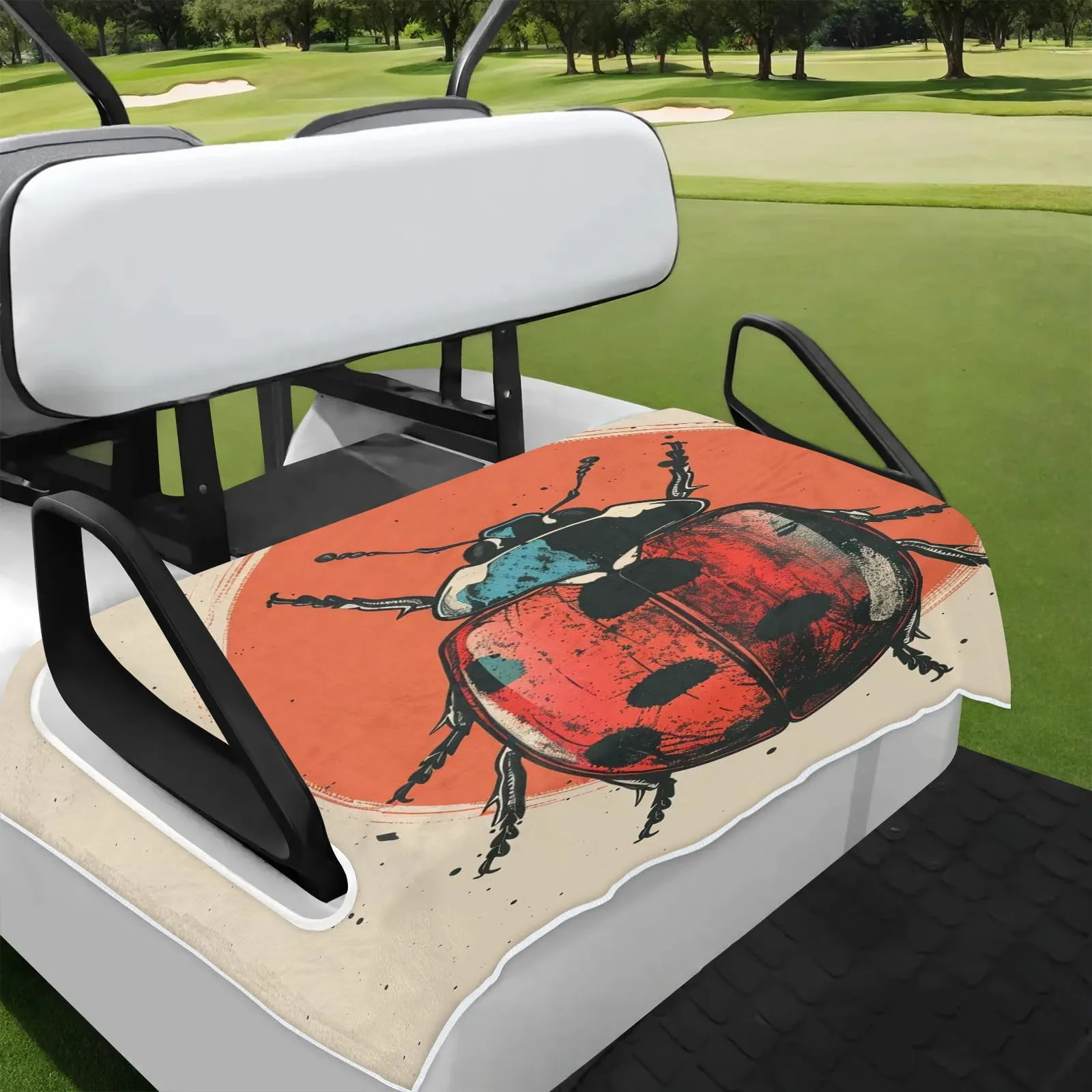 Tiveruda Golf Cart Seat Cover for Double Seats 51 x 31 in
