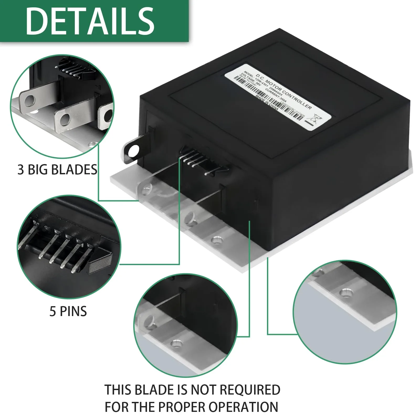PUZZLEDEER 36V Speed Controller for E-Z-GO TXT image 2