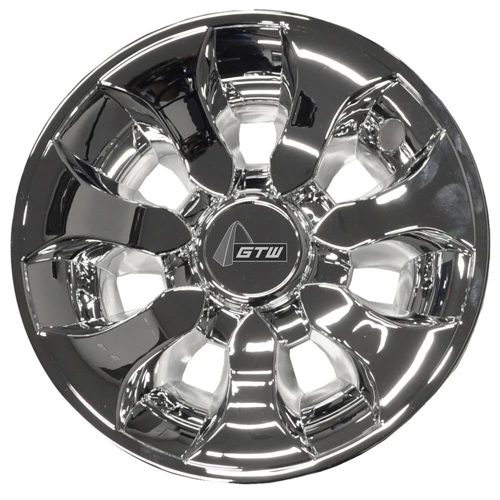 GTW Drifter Chrome Wheel Covers for 8-Inch Golf Carts image 2