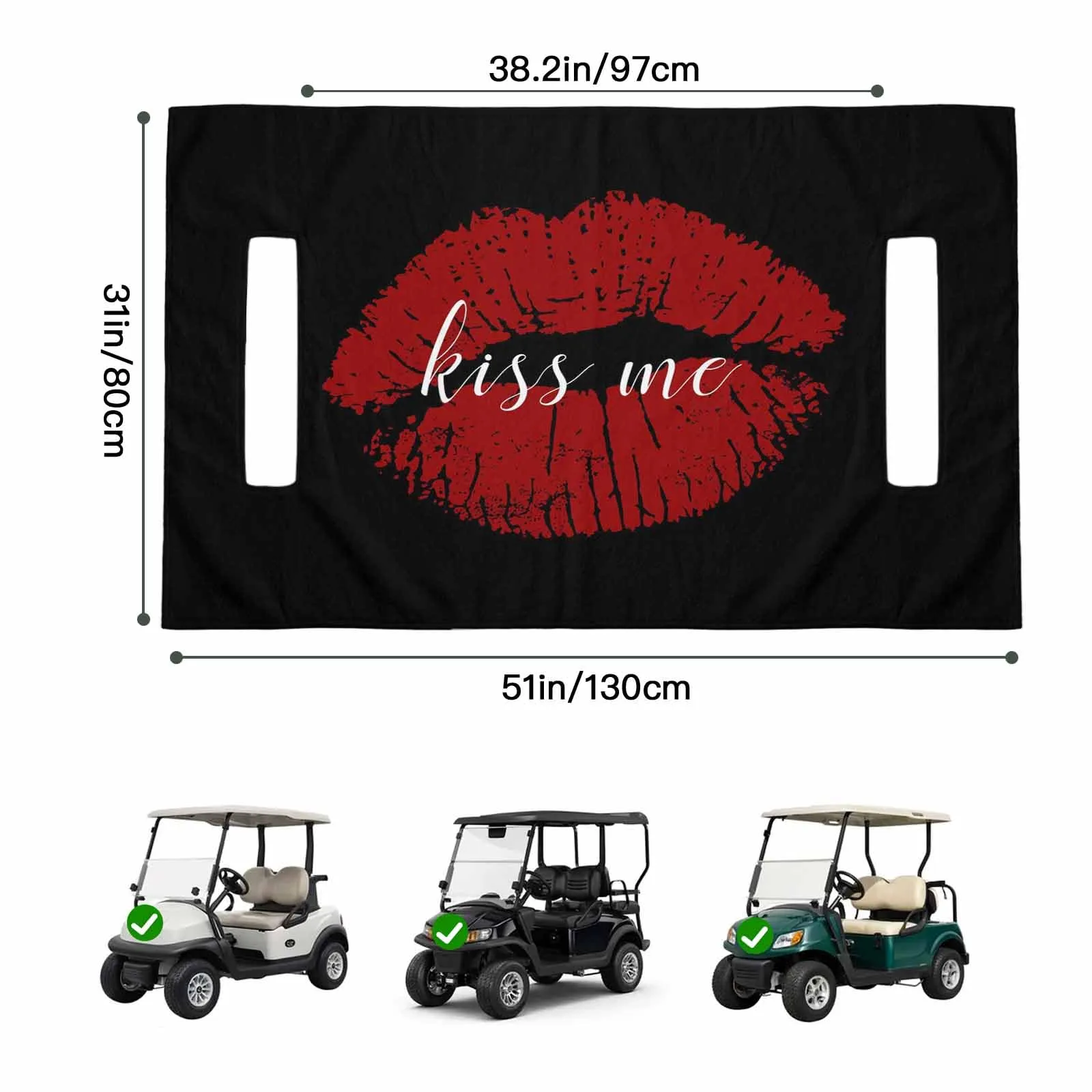 Trosturdspn Golf Cart Seat Towel Blanket, 51 x 31 in image 2