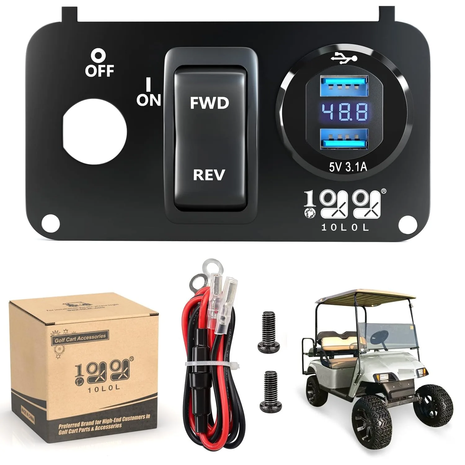 10L0L Key Switch Console Panel for E-Z-GO TXT PDS