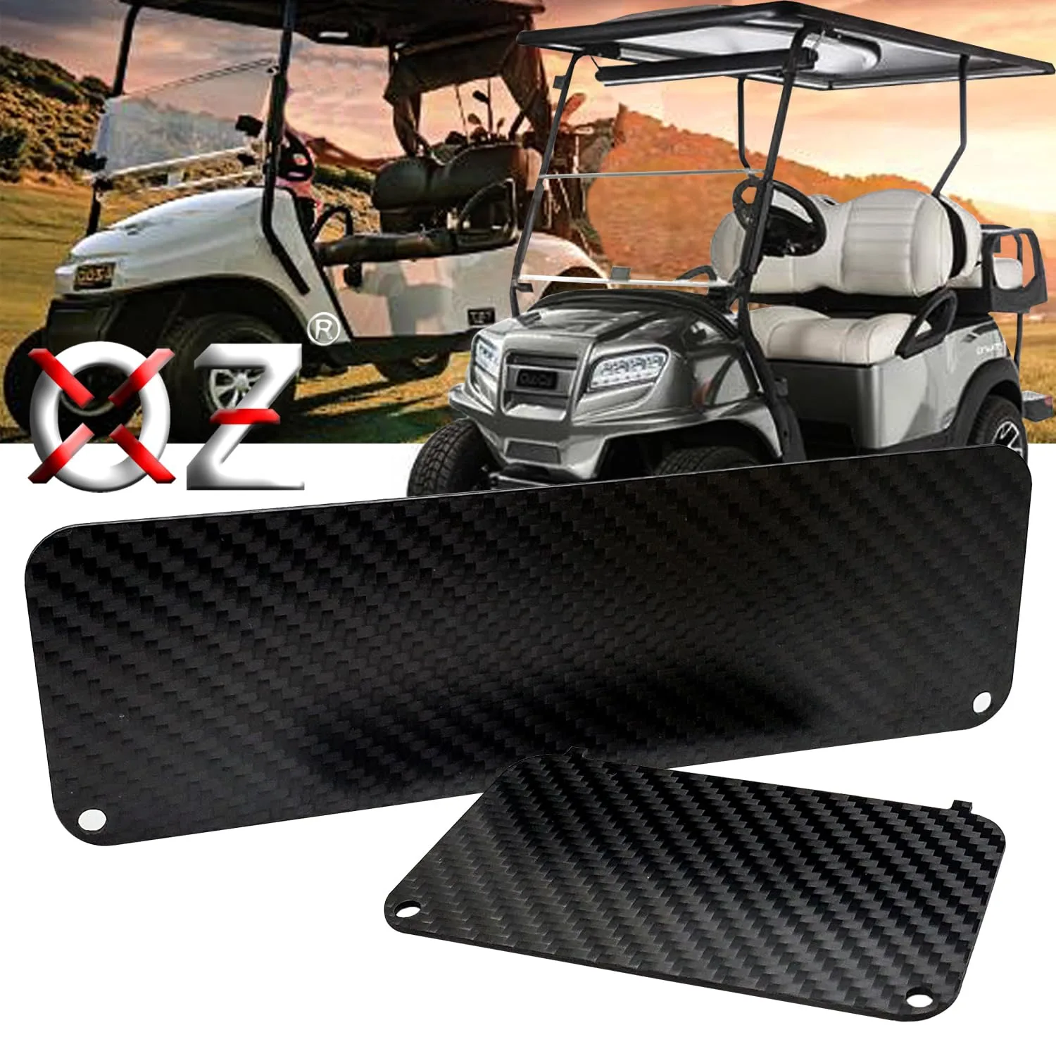 OZ-USA Carbon Fiber Dash Plate for E-Z-GO TXT and Medalist image 2