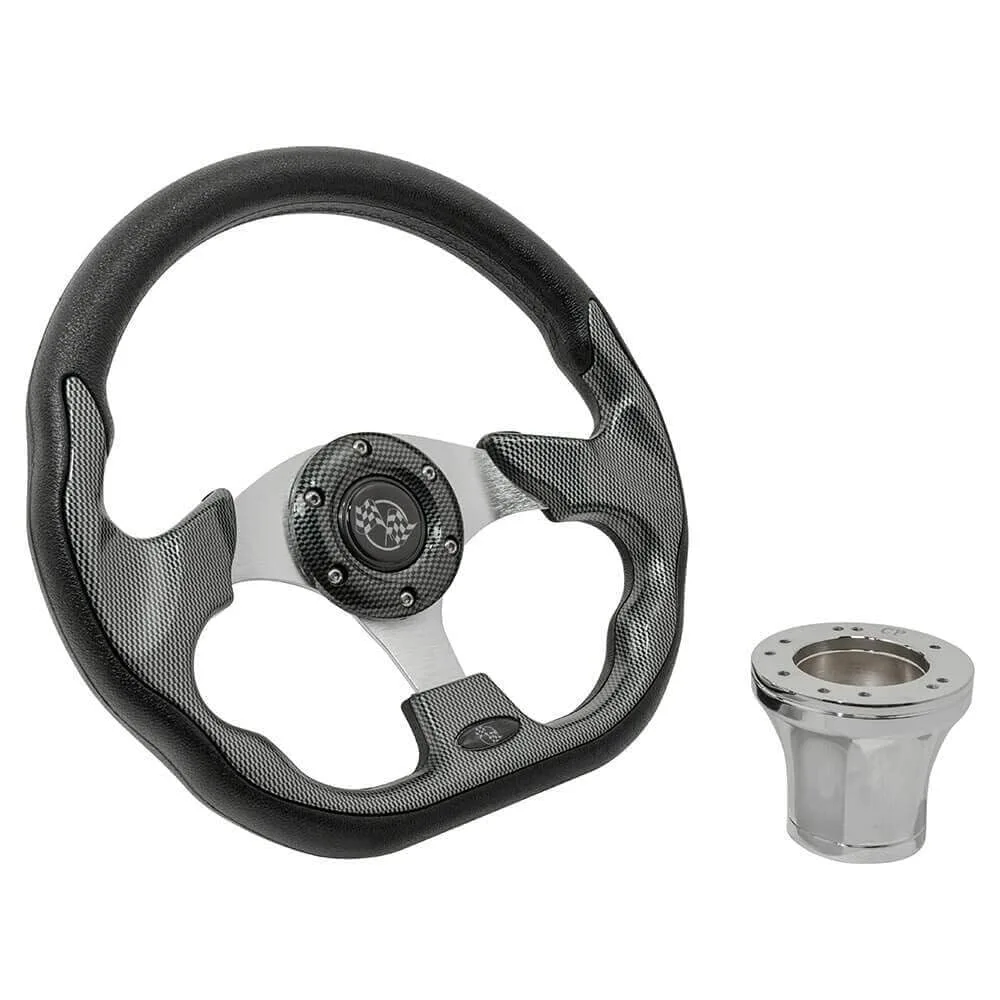 GTW 12.5-Inch Steering Wheel for E-Z-GO TXT Golf Carts