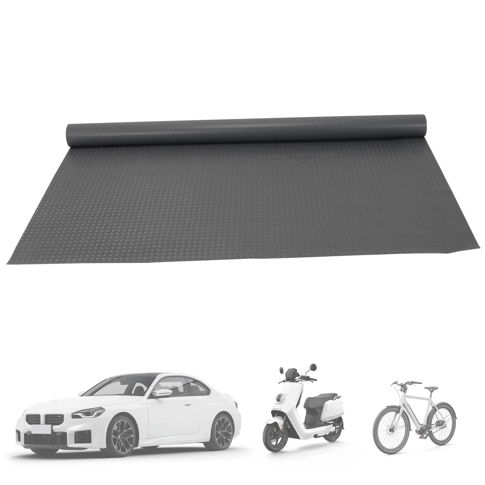 Diamond Plate PVC Floor Mat 7.9x21 / 7.9x32.8 ft — 2.5mm image 2