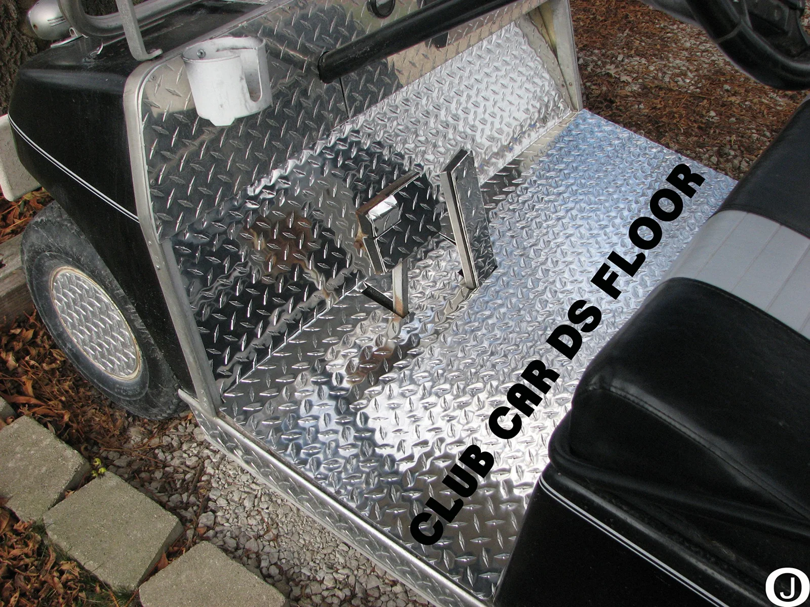 Club Car DS Diamond Plate Floor Kit with Upper Floor image 4