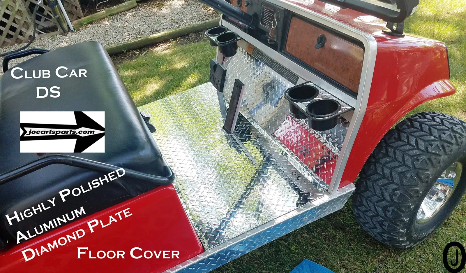 Club Car DS Diamond Plate Floor Kit with Upper Floor