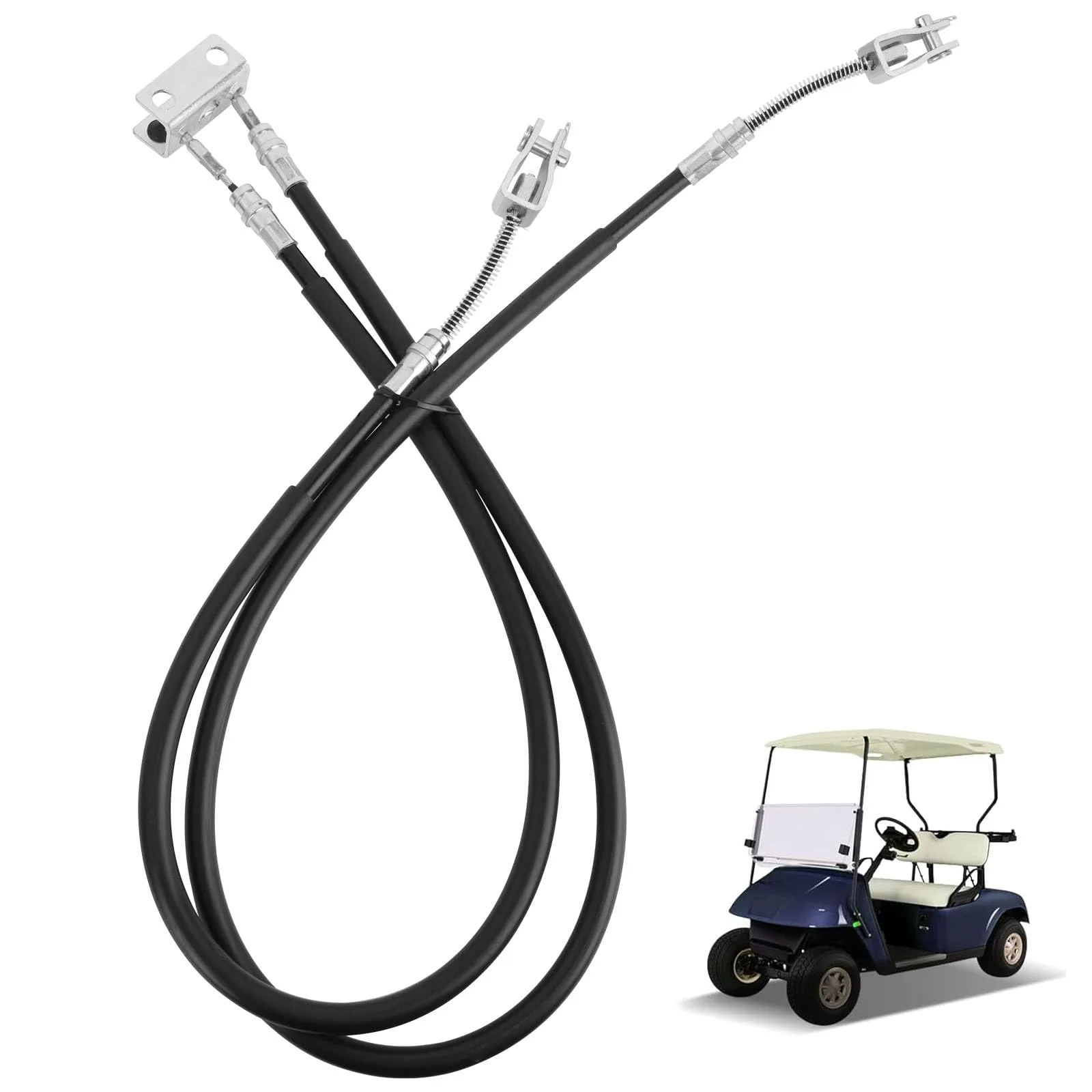 BZTT EZ-GO TXT & Medalist Brake Cable Kit 1994–2008 Stainless Steel