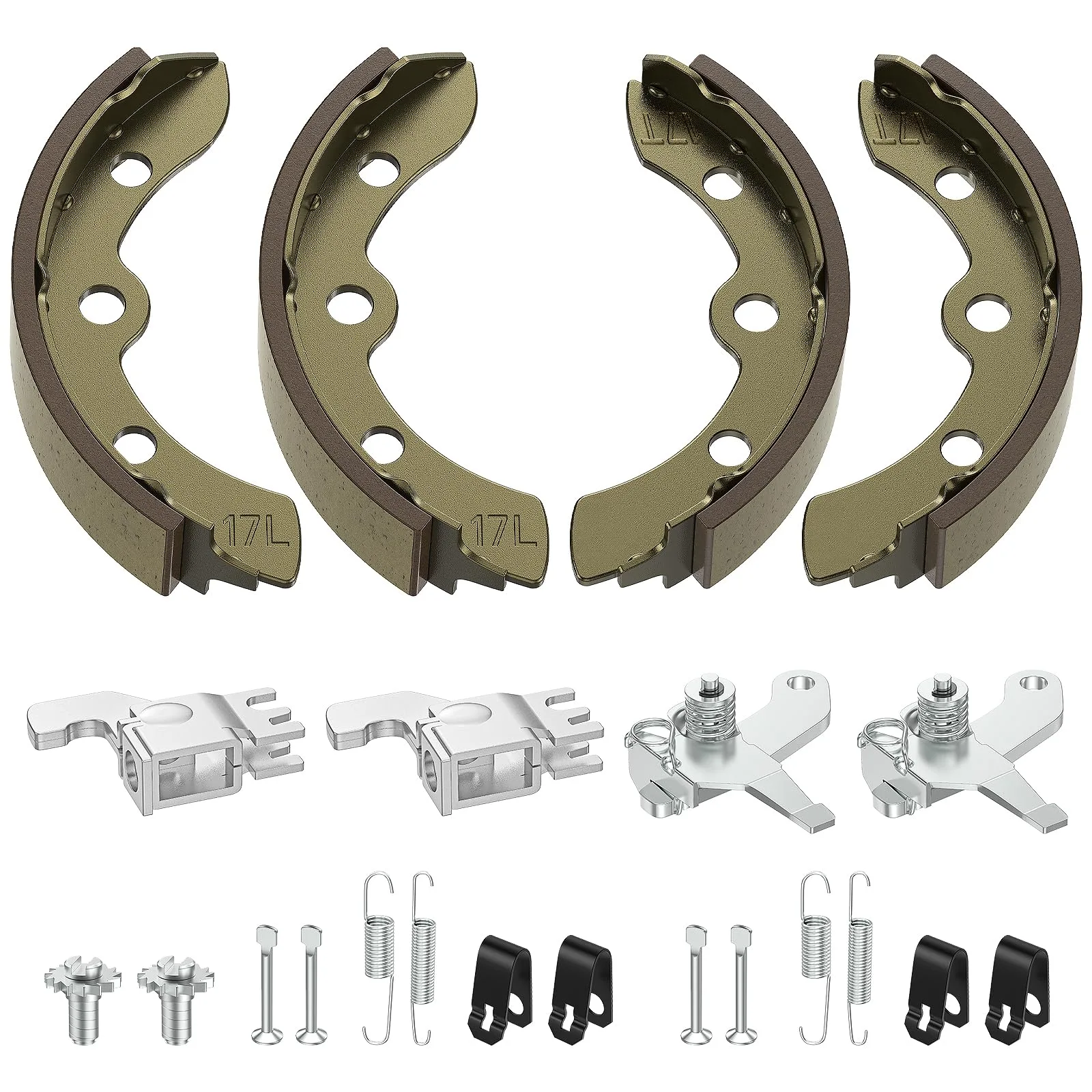 CLUBRALLY Rear Brake Shoe Kit for Club Car DS & Precedent