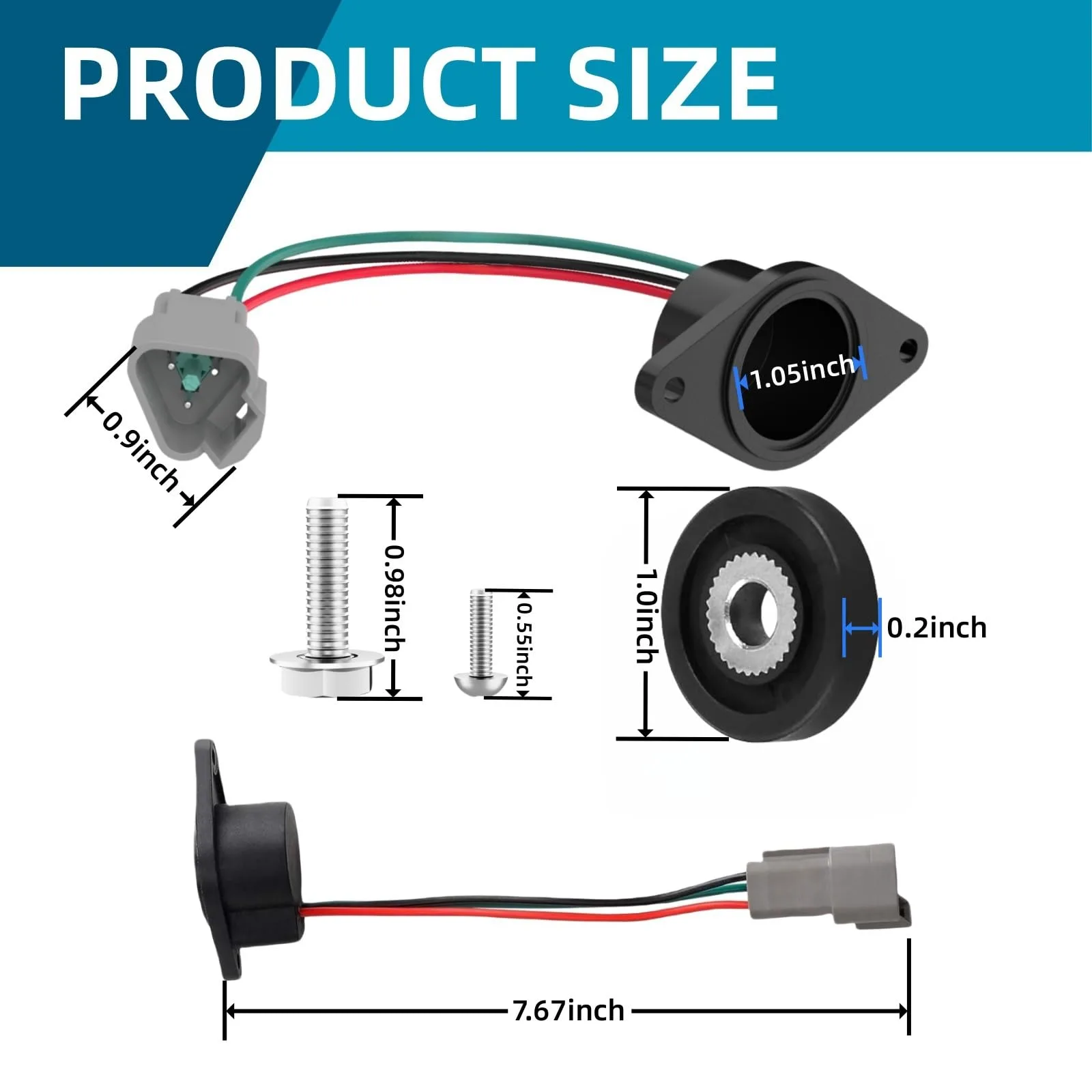 GFHUREB Speed Sensor for Club Car IQ DS & Precedent image 2