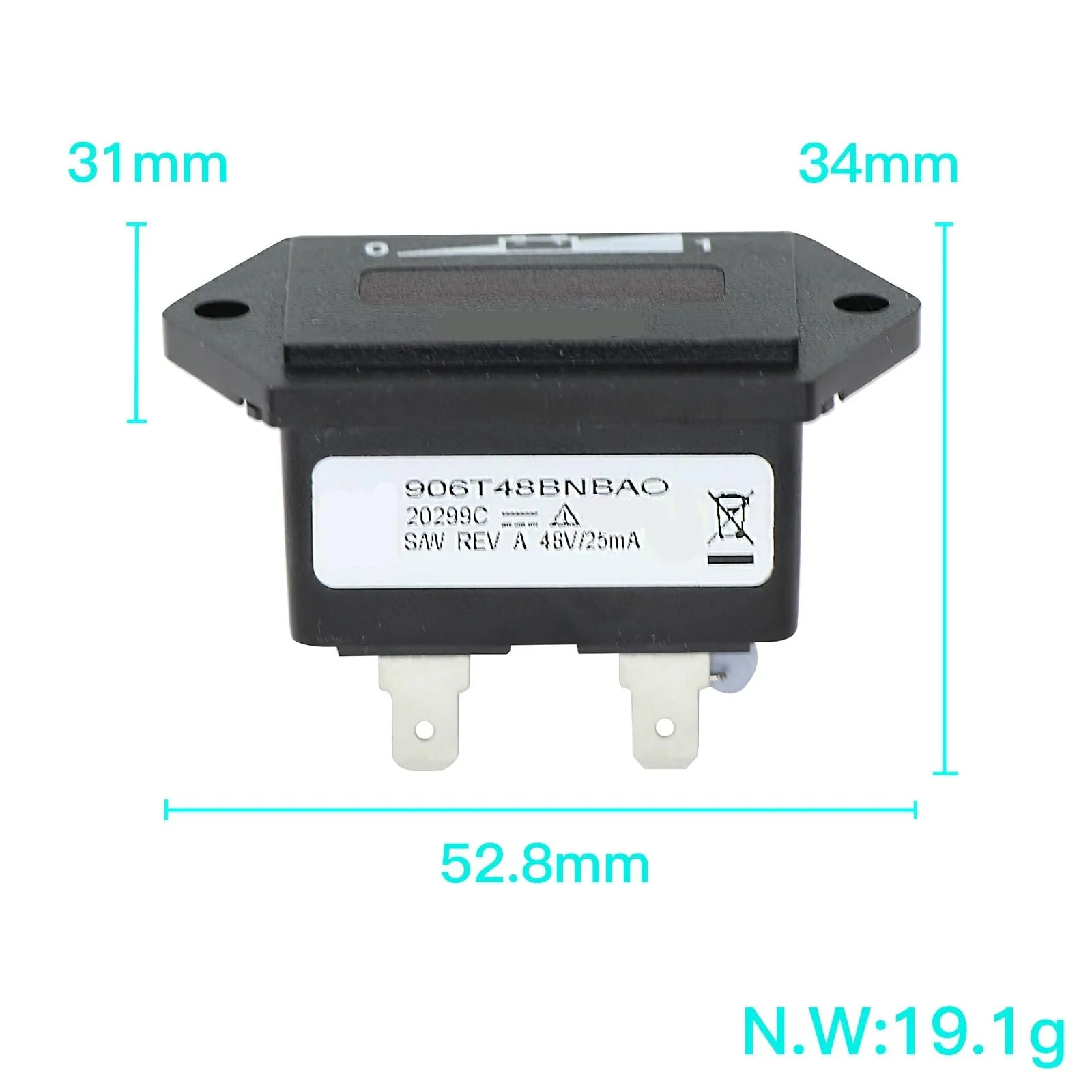 QIJUQKXI 48V Golf Cart LED Battery Charging Indicator image 4