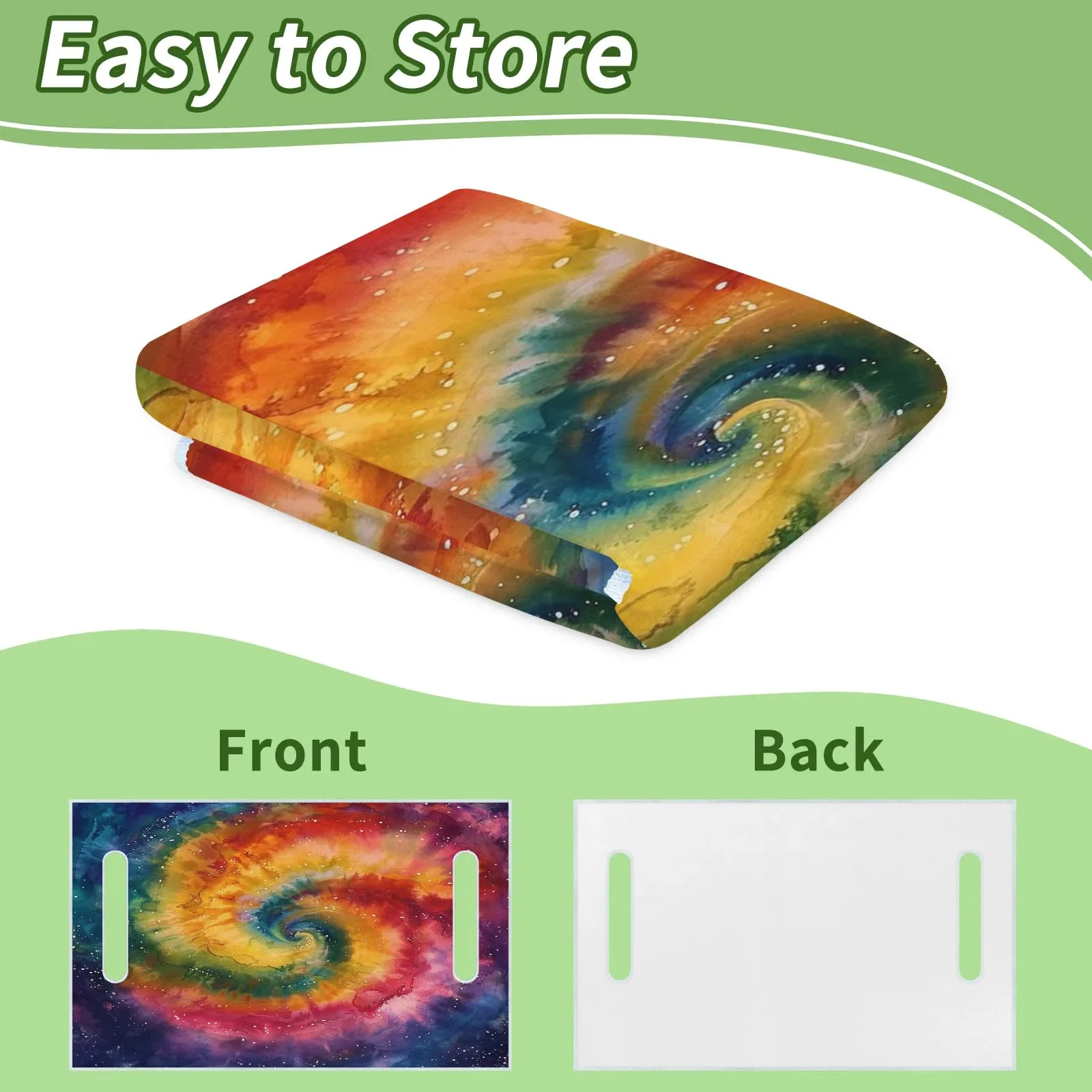 Tiveruda Tie-Dye Golf Cart Seat Cover, 51 x 31 in image 4