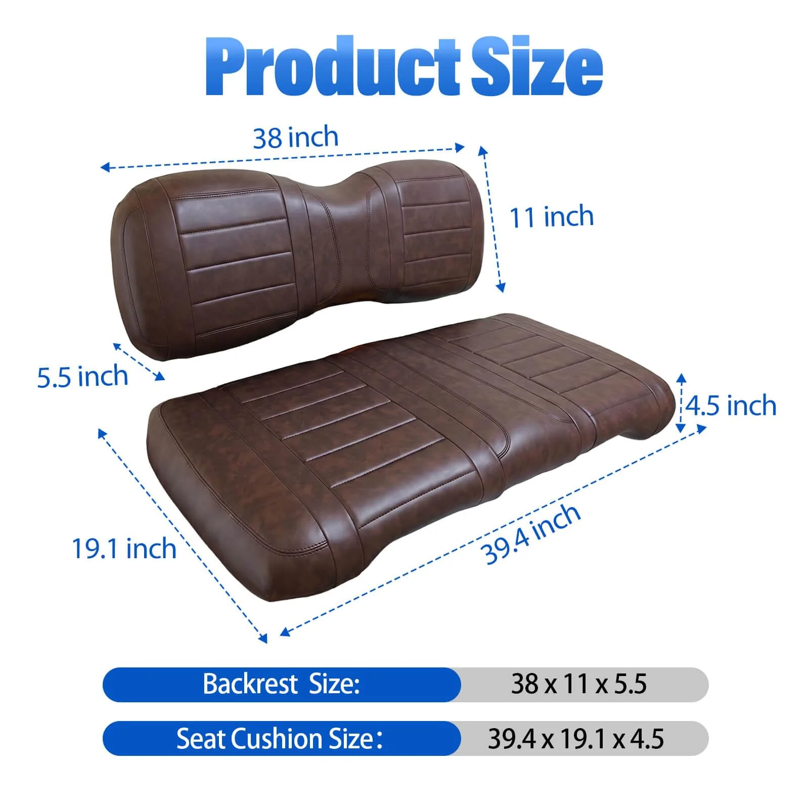 NOKINS NKS3000YK Yamaha Drive Front Seat Cushion Kit image 4