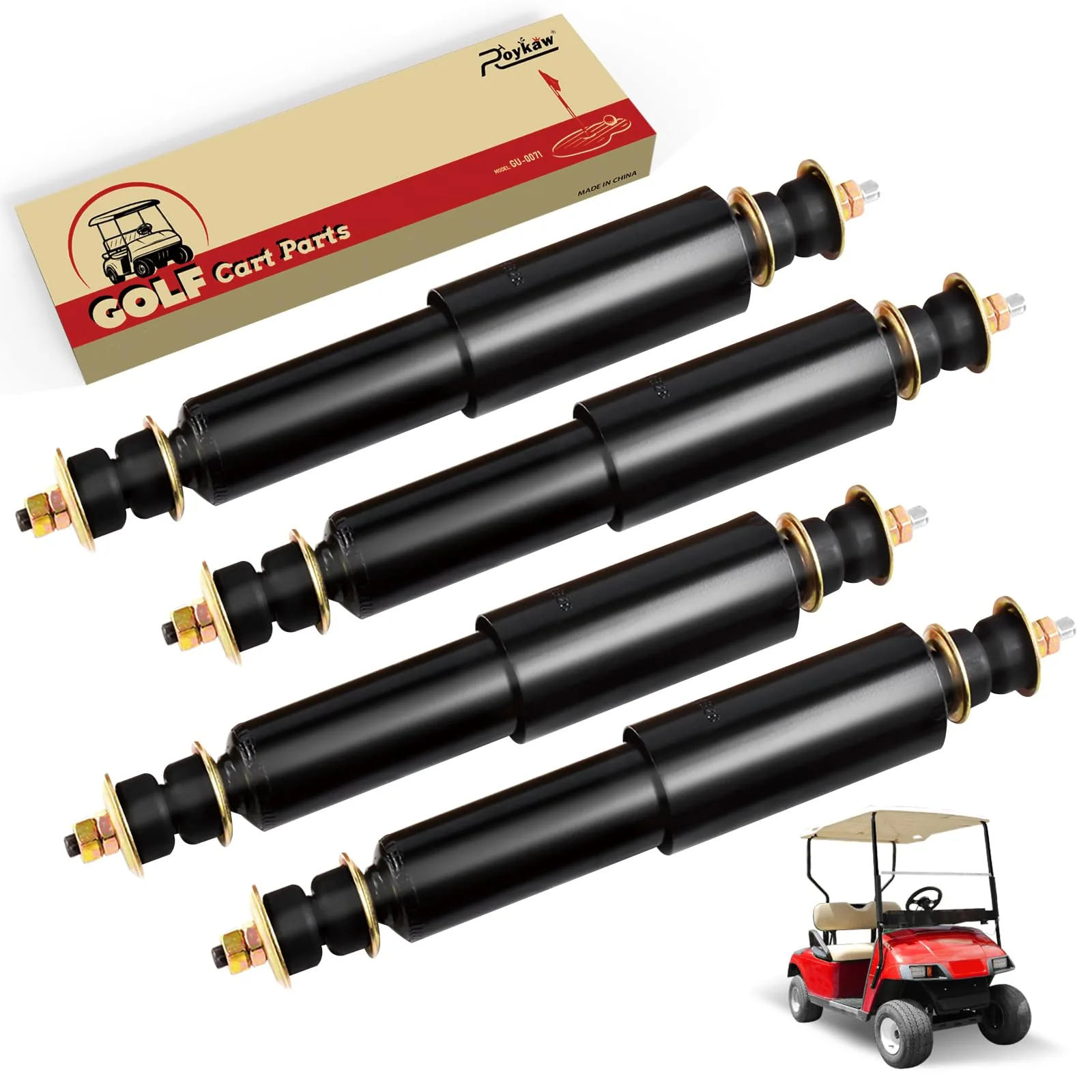 Roykaw Front & Rear Shock Absorber Kit for E-Z-GO TXT 1994+ (76418-01)