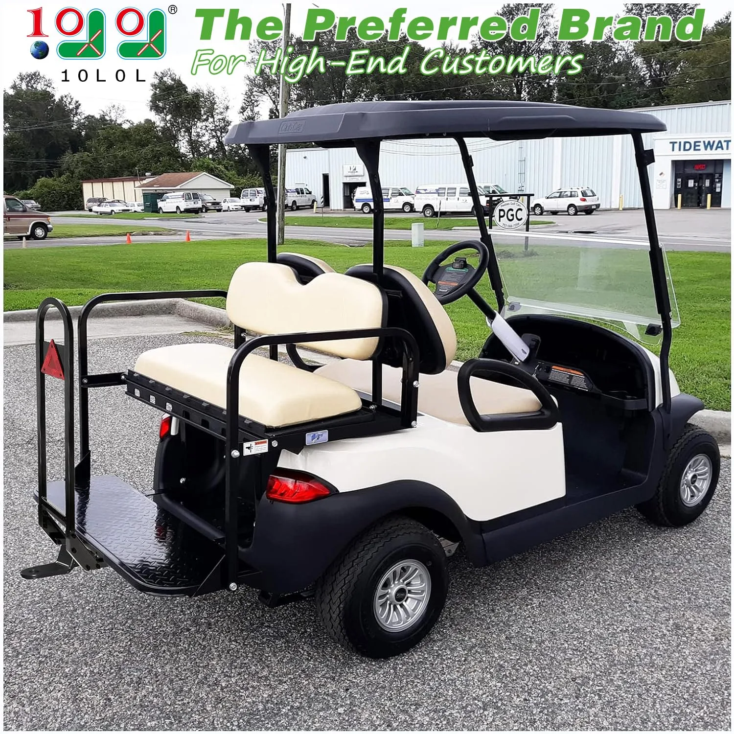 10L0L Universal Golf Cart Rear Seat Grab Bar image 2