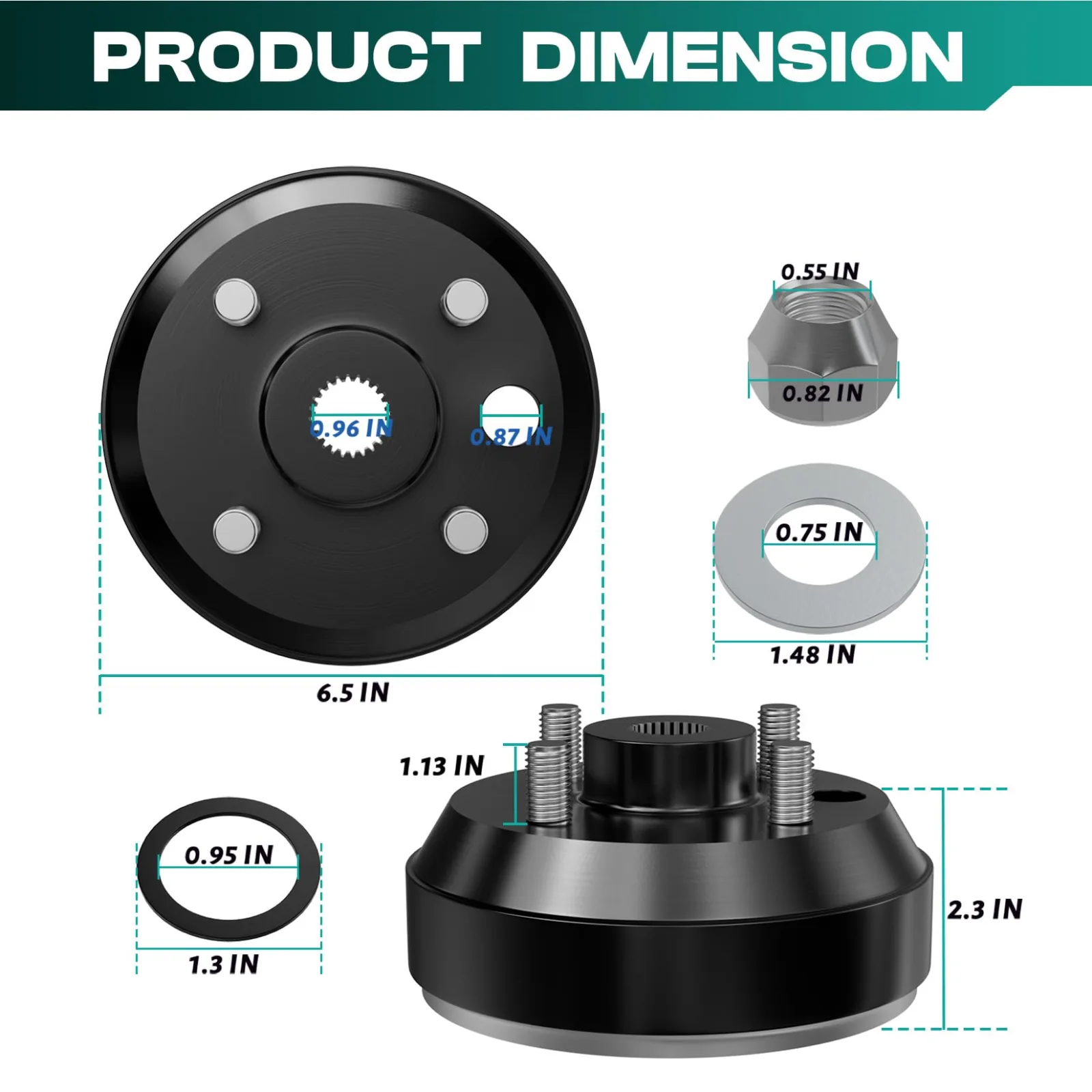 DRIVE UP Golf Cart Brake Drum Kit DU00193 image 4
