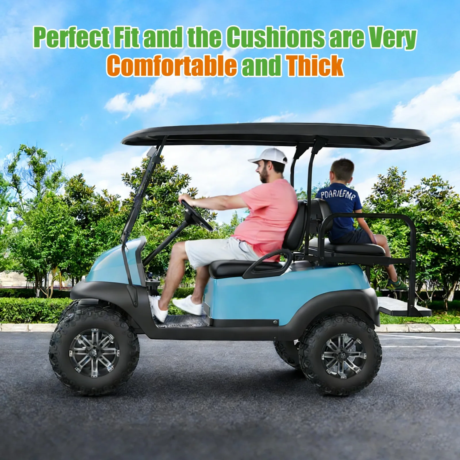 10L0L Rear Flip Seat Kit for Club Car Precedent and Tempo image 3