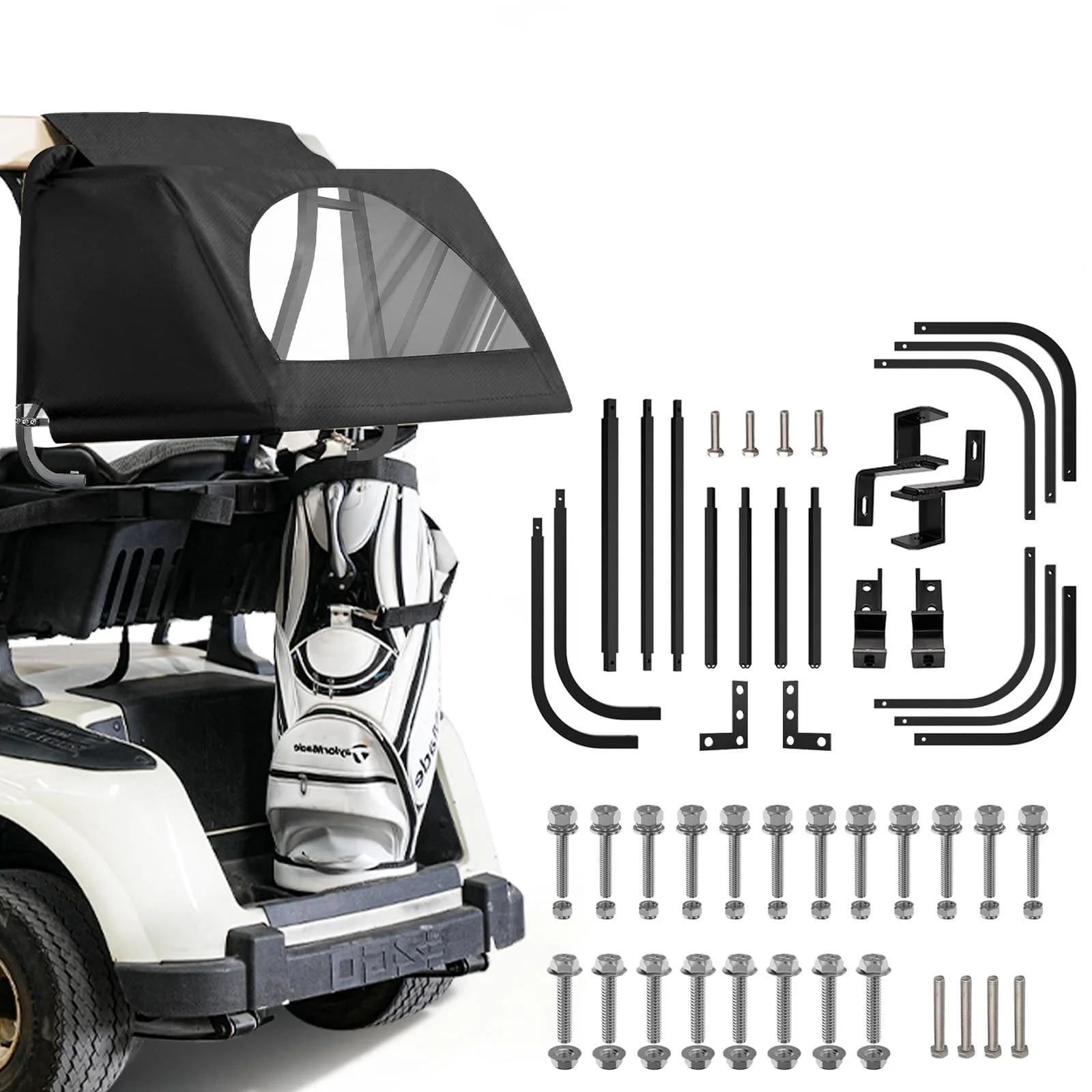 CartClan CT-0158 Golf Cart Rear Bag Rain Cover