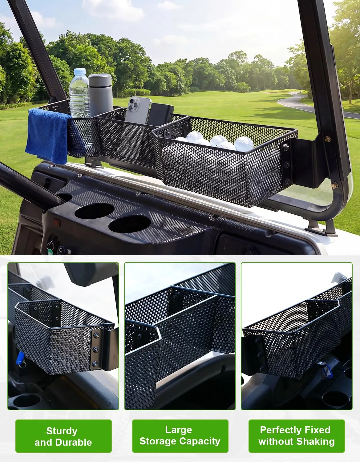 CYOOYC Front Storage Basket for Club Car DS 2001+ image 4