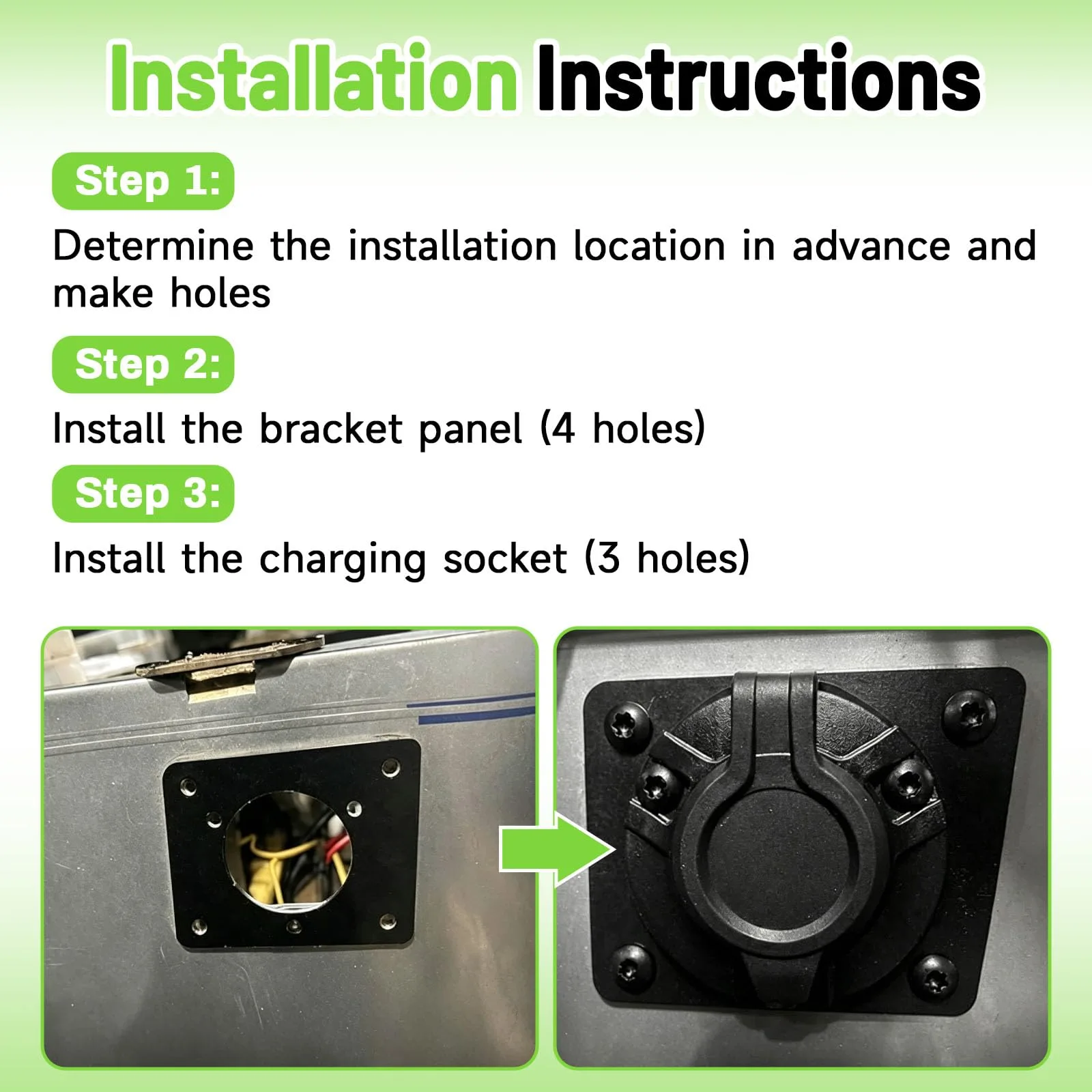 Langzeze Charger Port Adapter for E-Z-GO TXT36 36V Golf Cart image 3