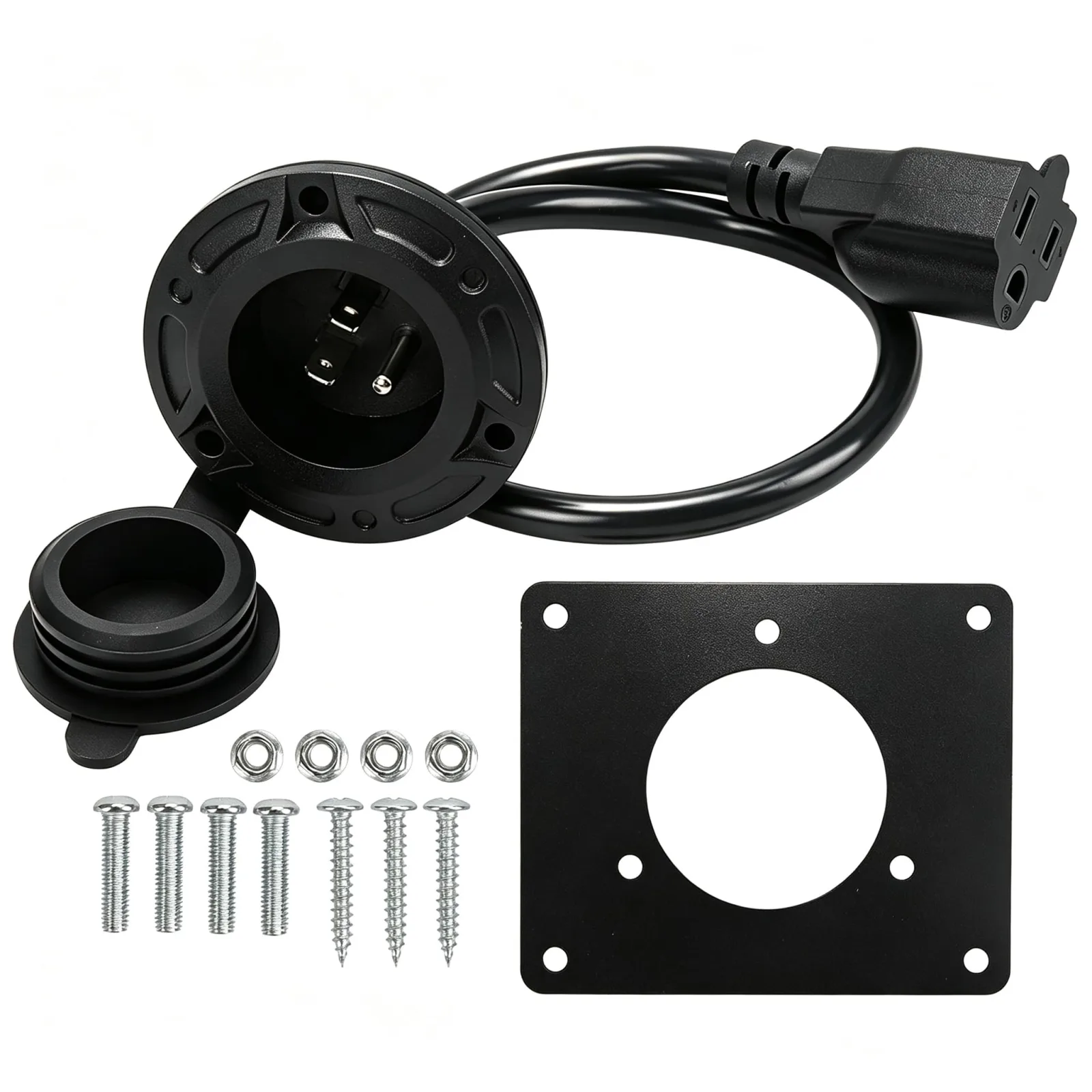 Langzeze Charger Port Adapter for E-Z-GO TXT36 36V Golf Cart