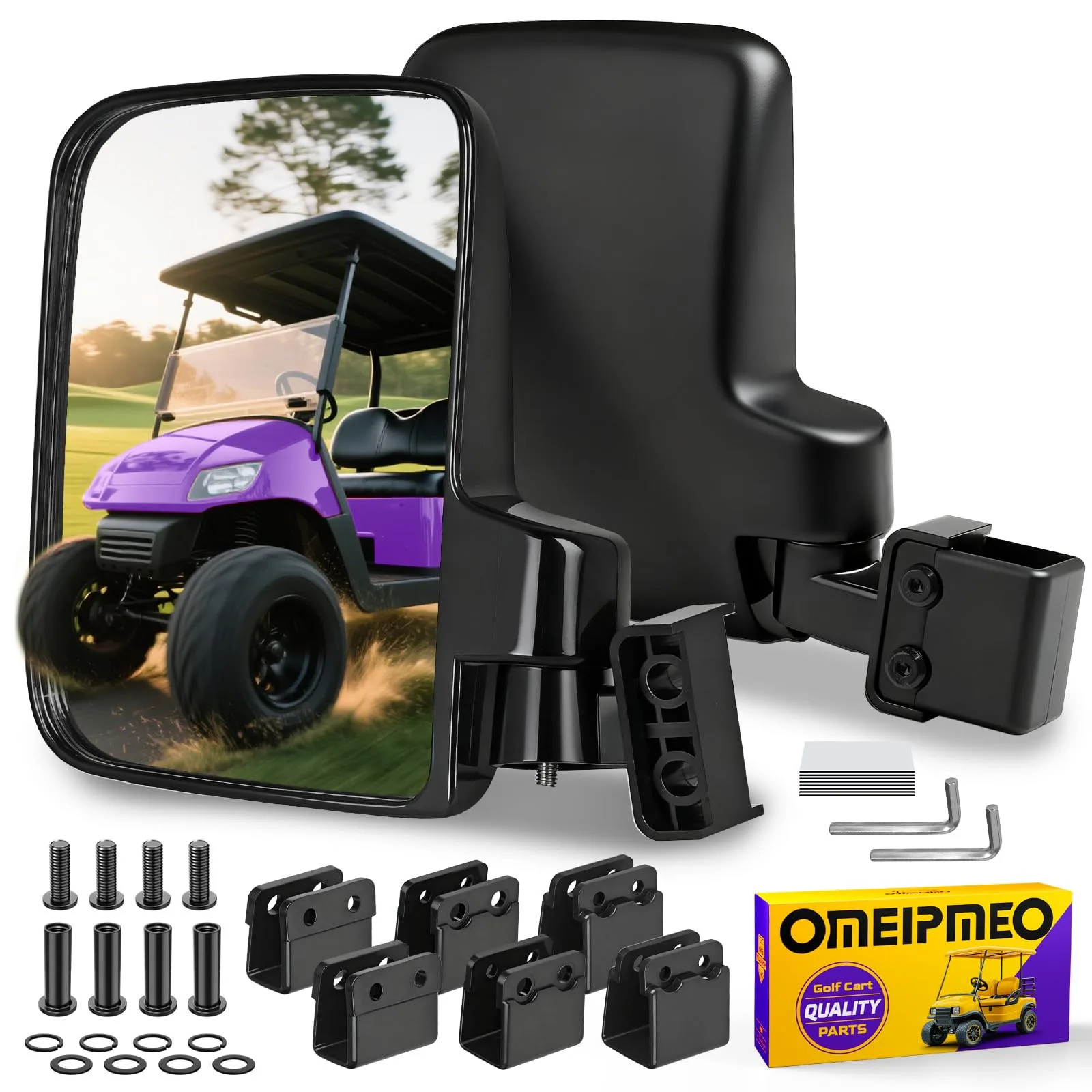 OMEIPMEO Universal Golf Cart Side Mirrors