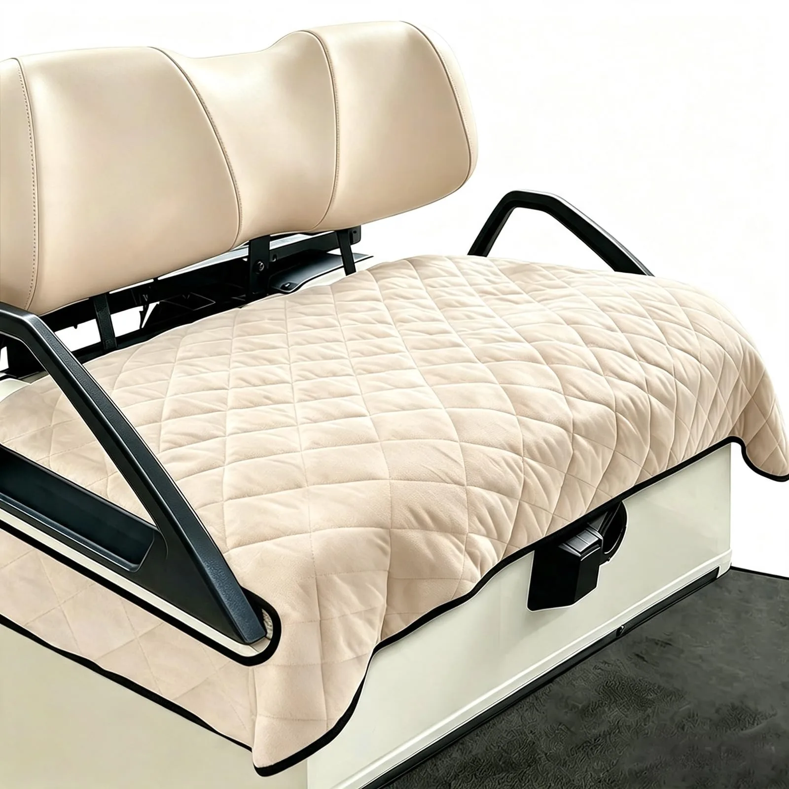 PATIKIL Khaki 2-Seater Golf Cart Seat Cover — pta260612tt000292