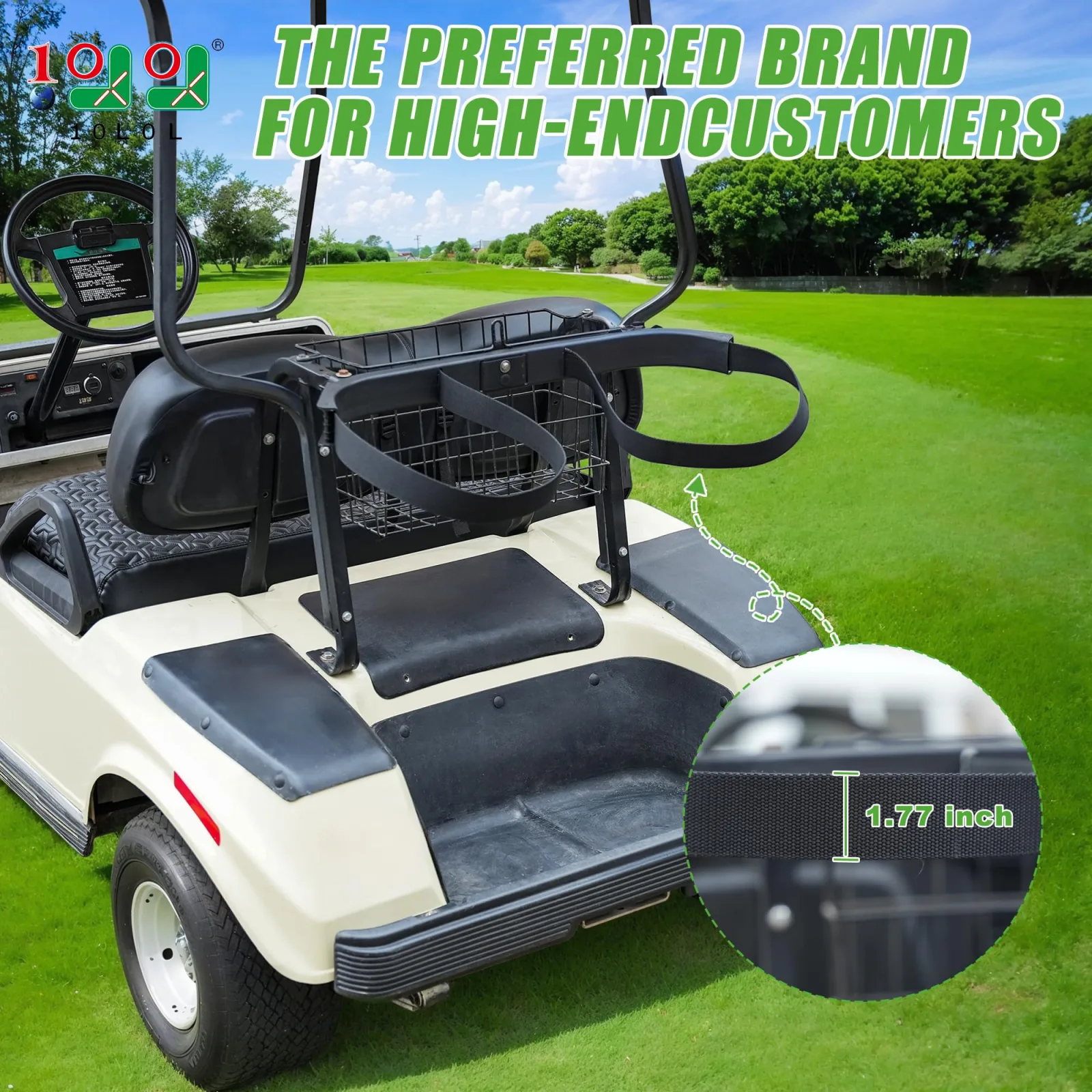10L0L Golf Cart Bag Holder for Club Car DS, ACC-Y190 image 2