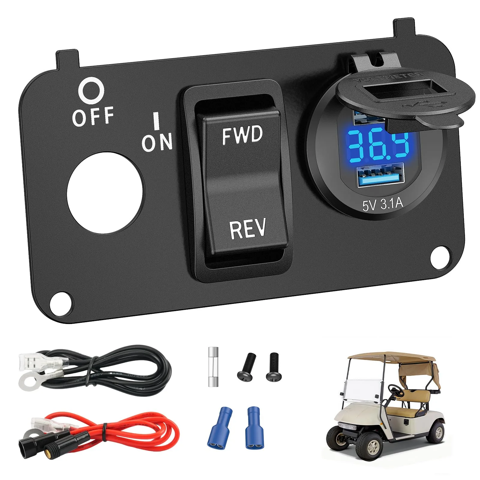 FIXHAWK EZGO TXT Console Plate Panel FK-0092