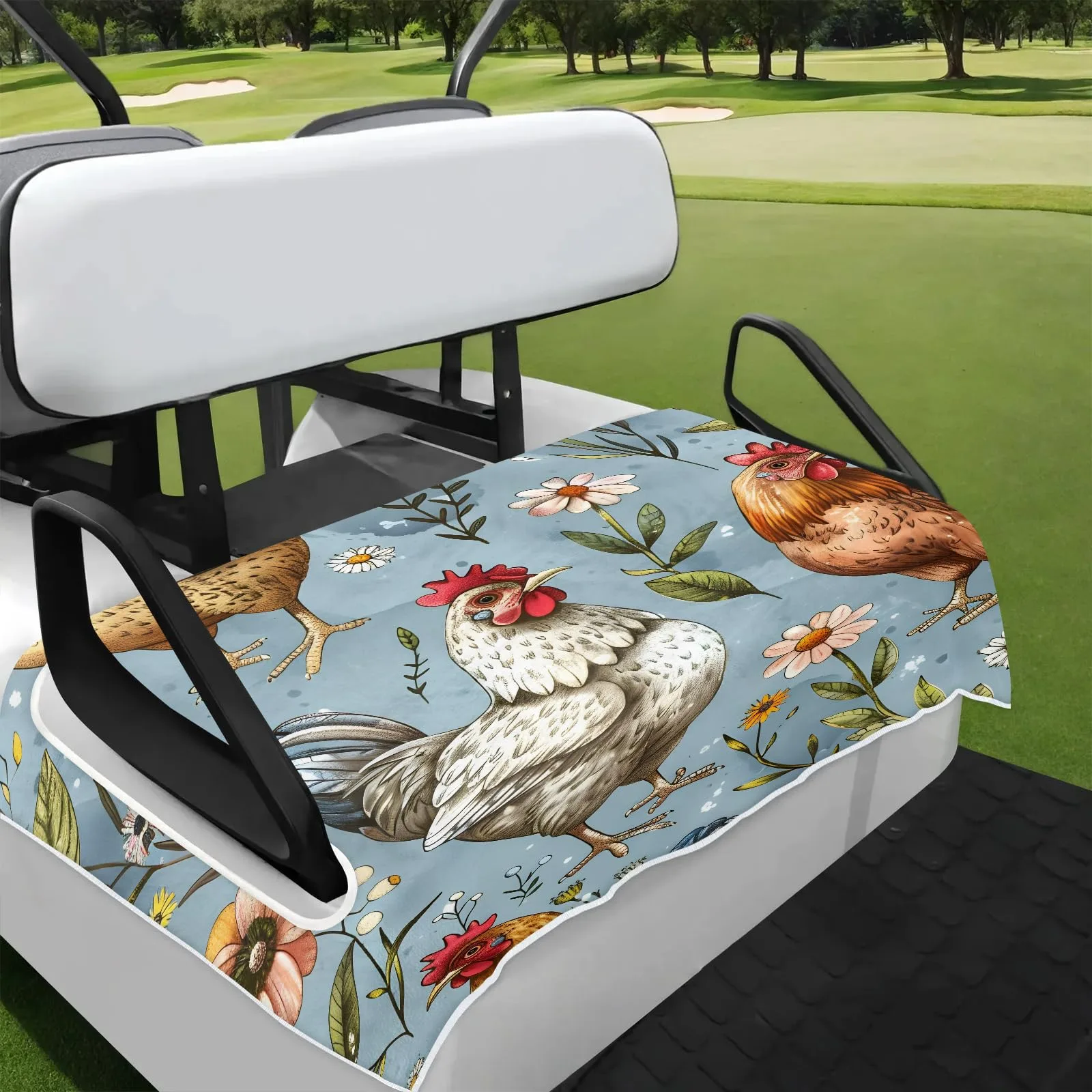 Tiveruda Golf Cart Seat Cover for Double Seats